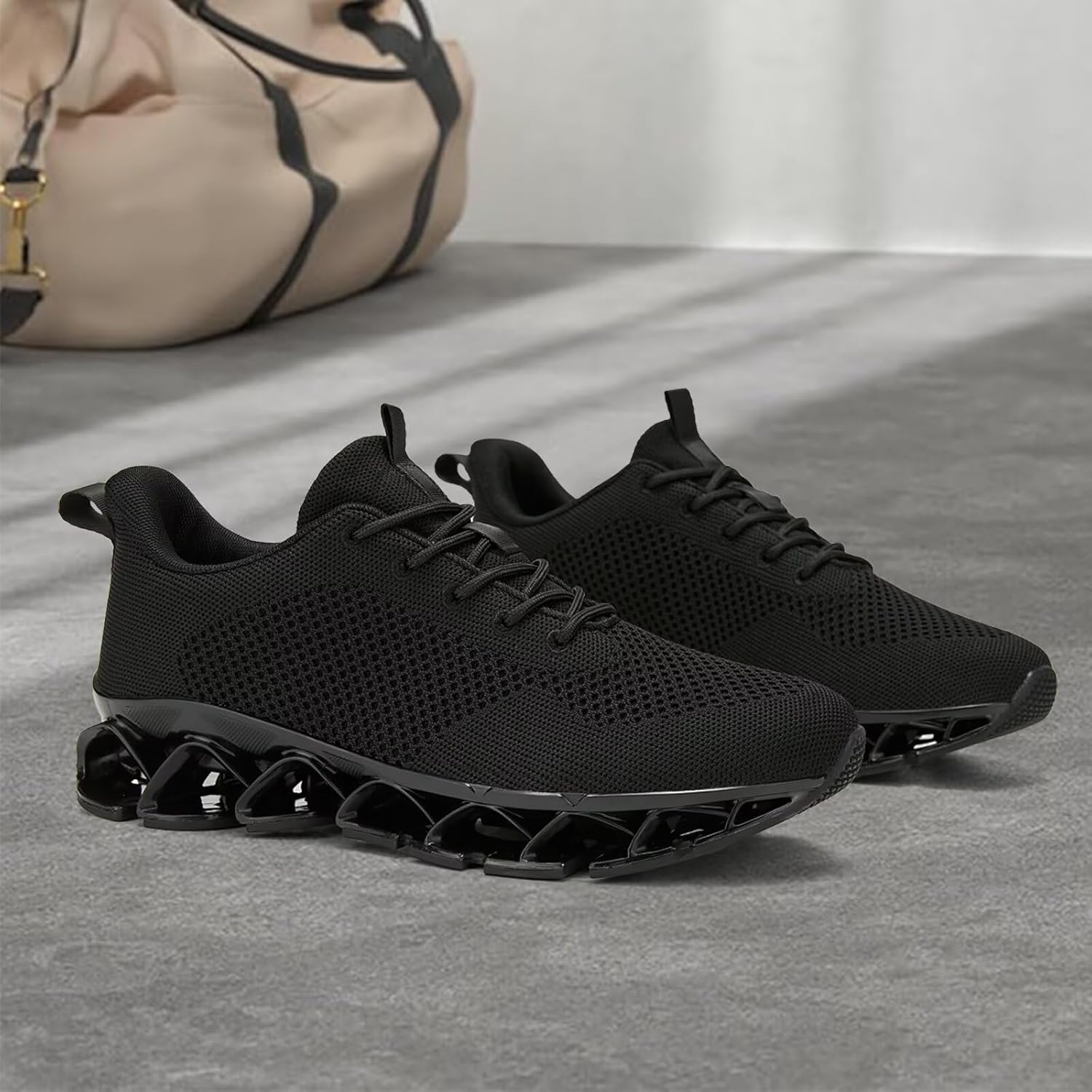 Mens Walking Shoes Blade Non Slip Fashion Sneakers Breathable Mesh Soft Sole Casual Athletic Running Sport Shoes - Image 3