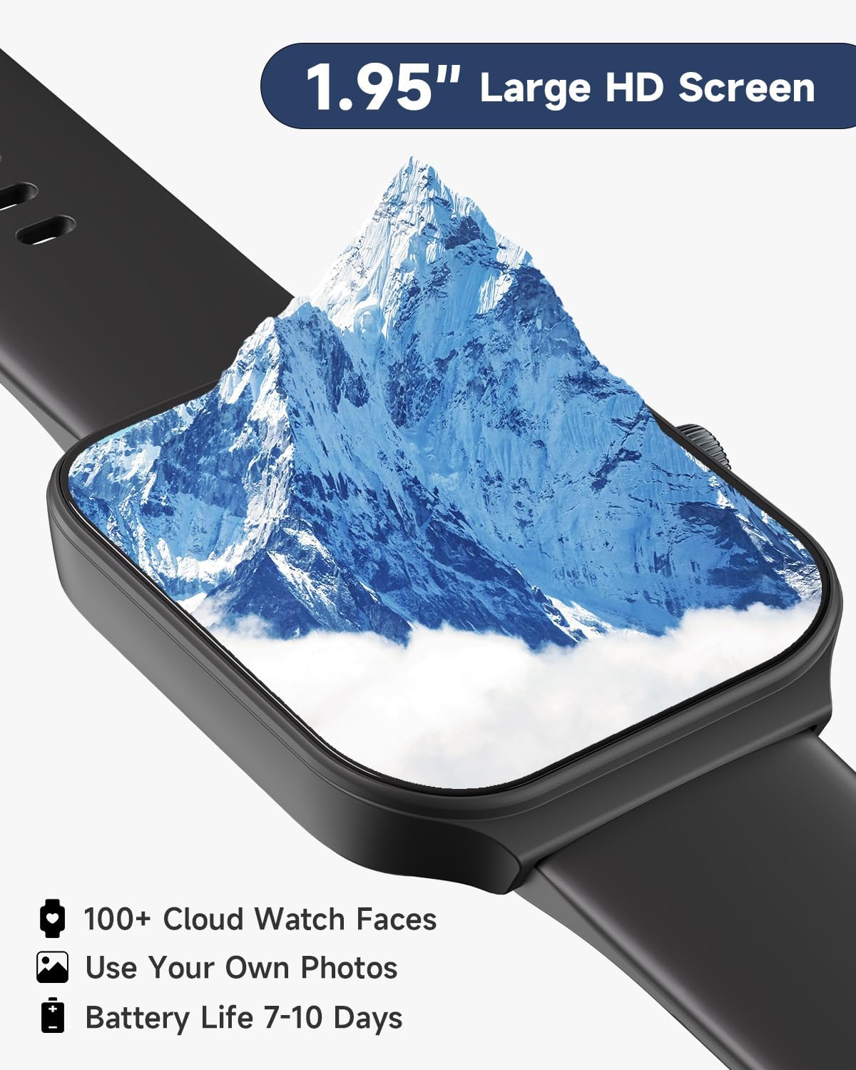 Smart Watch for Men Women Alexa Built-in, 1.95" Fitness Tracker with Answer/Make Calls, IP68 Waterproof/Heart Rate/Sleep Tracker/100 Sports, Fitness Watch Compatible Android iOS - Image 5