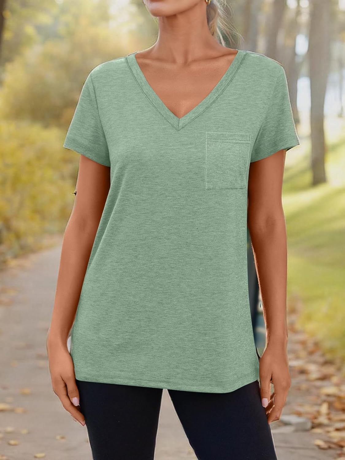 AUTOMET T Shirts for Women Short Sleeve Shirts V Neck Plus Size Summer Tops Casual Beach Vacation Outfits Clothes 2025 - Image 7