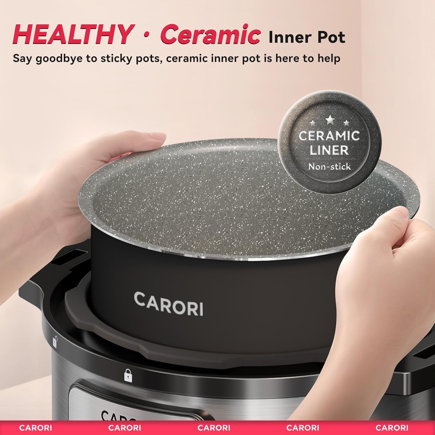1200W 12-in-1 Electric Pressure Cooker 8Qt, Stainless Steel Pressure Cooker, Slow Cook Rice Cooker Steamer Sauté, Yogurt Maker, Warmer & Sterilizer with Recipe, Safer Venting Design, Sliver - Image 9