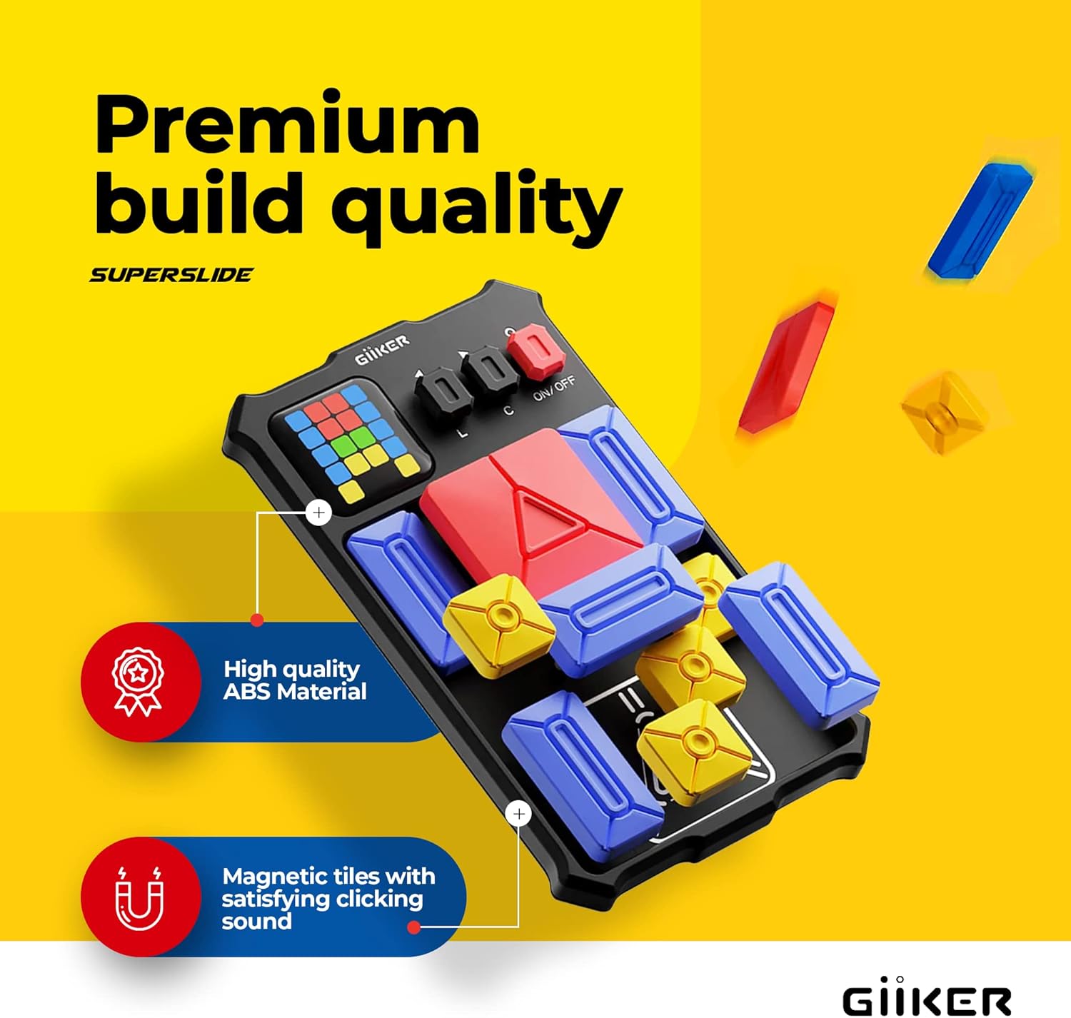 GiiKER Super Slide Puzzle Games, Original 500+ Challenges Brain Teaser Puzzle, Toys for Kids Teens, Travel Games Birthday Gifts Easter Basket Stuffers for Boys Girls, Activities for Road Trips - Image 7