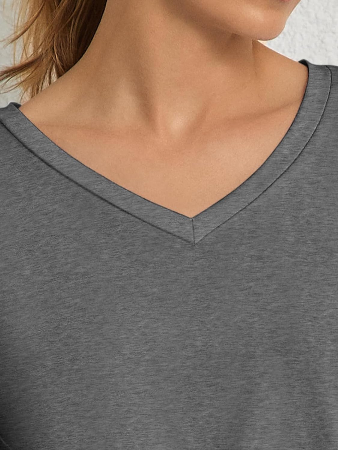 ATHMILE Womens Tops Shirts for Women Short Sleeve V Neck Tee Summer Fashion Trendy Soft Casual Spring Clothes Outfits Beach - Image 6