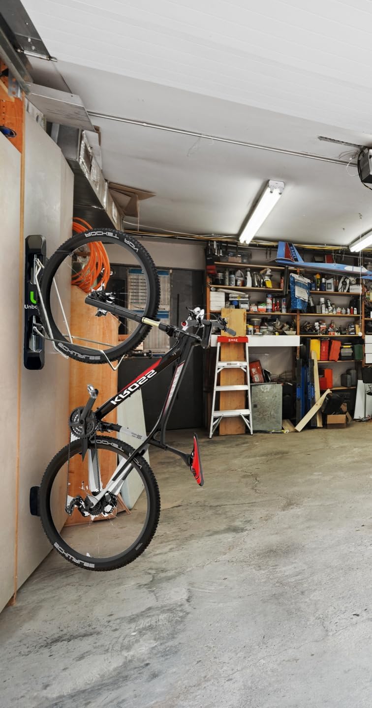 Unbound Bike Storage Rack: Swivel Wall Mount for Effortless Indoor Storage - Space-Saving Design with Swivel Arms. Ideal for Home, Garage, Bike Park (Fat Bike Rack (TIRE WIDTH 2.8''~5'')) - Image 5