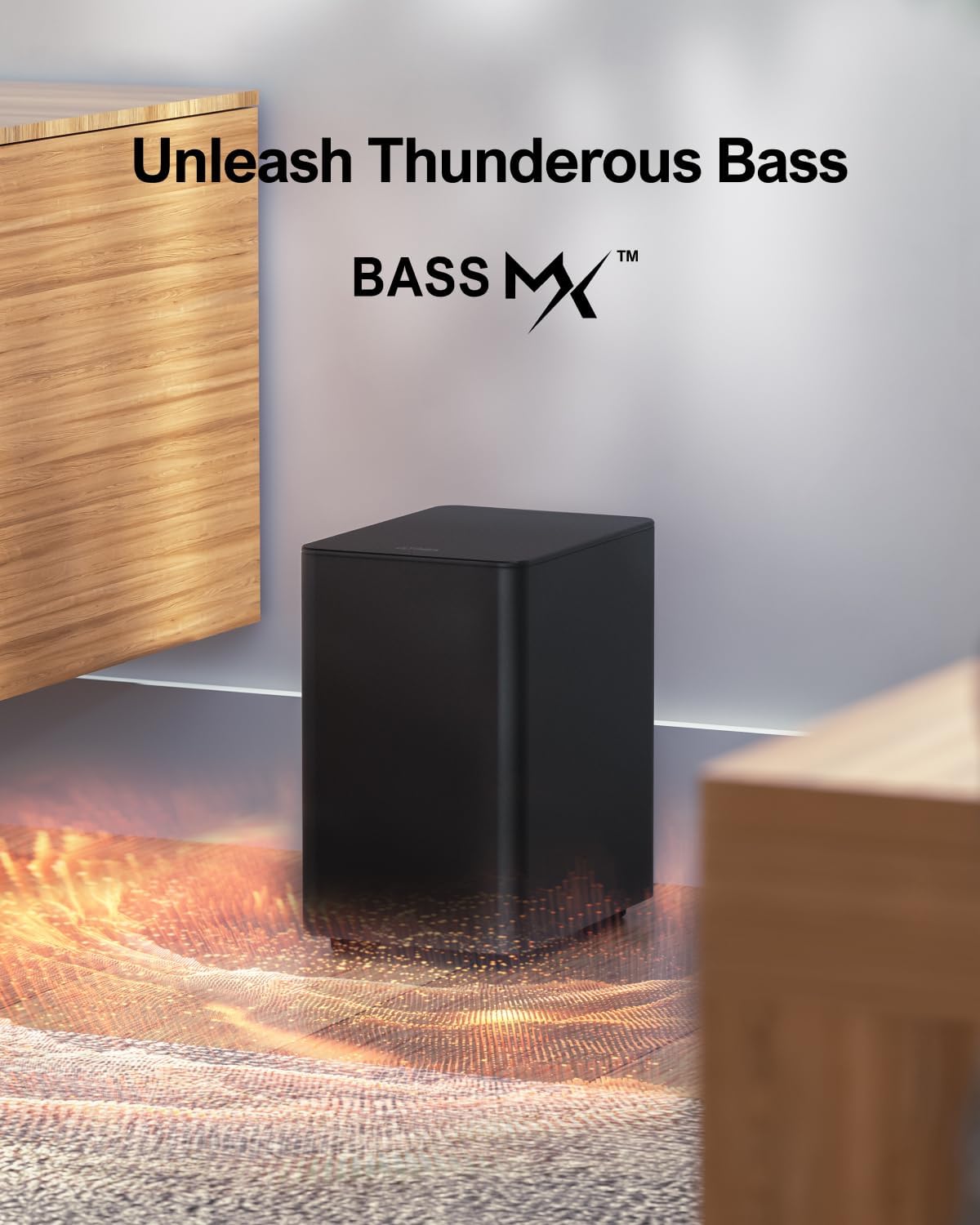 ULTIMEA 5.1 Virtual Surround Sound Bar, 320W Home Theater Surround System with Adjustable Speakers & Subwoofer, TV Speaker Soundbar, Sound Bar for Smart TV, Bluetooth 5.3, Easy Setup, Poseidon D50 - Image 4