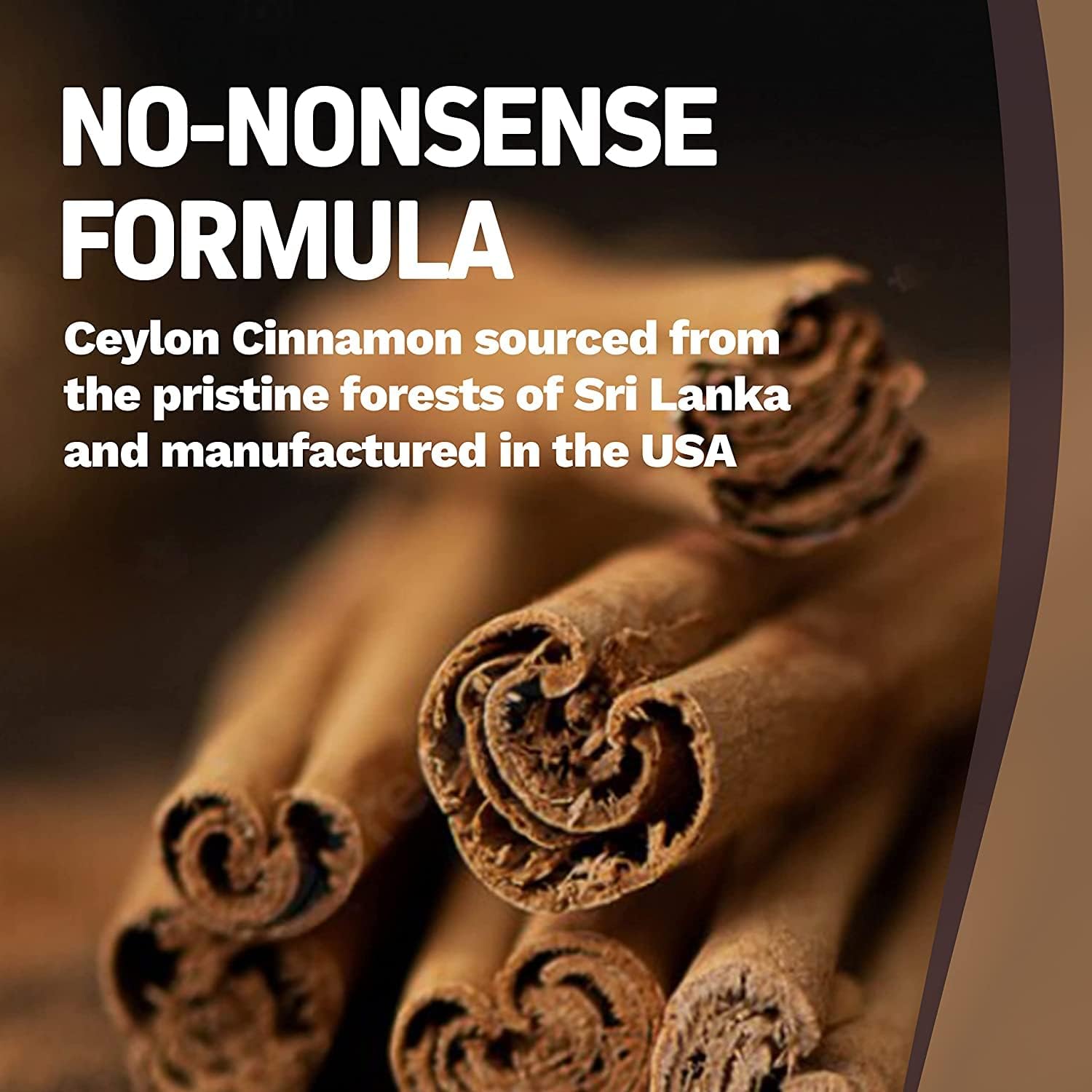 Me First Living Ceylon Cinnamon 1000mg, 100% Certified Organic Ceylon Cinnamon, Non-GMO, True Cinnamon, Metabolism Support, Antioxidant - 60 Tablets - Image 2