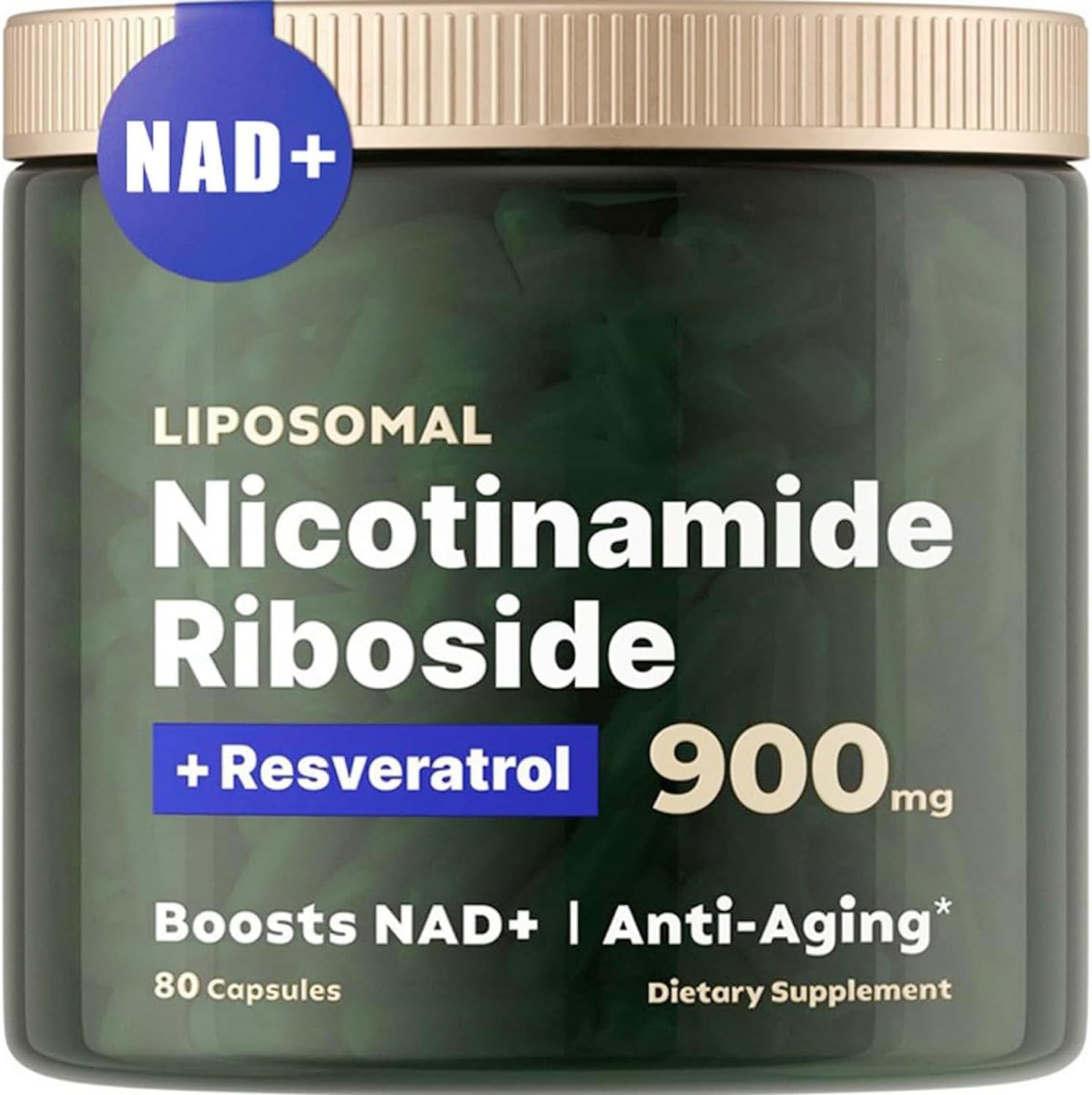 Renyqatt NAD+ Supplement - Liposomal Nicotinamide Riboside - Supplement for Anti-Aging, Energy, Focus - 80 Capsules(1B) - Image 2