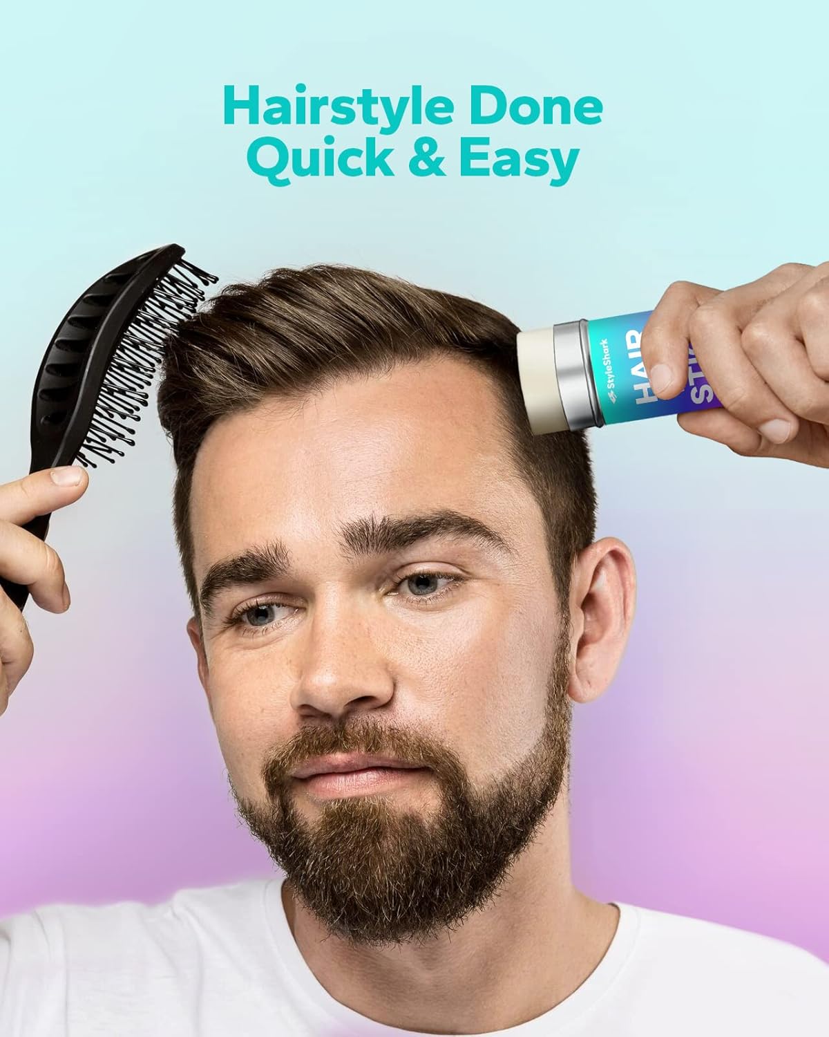 StyleShark Non-Greasy Hair Wax Stick for Styling Flyaways and Frizz - 2.7 oz Wax for Edge Control on Wigs and Hair - Image 4