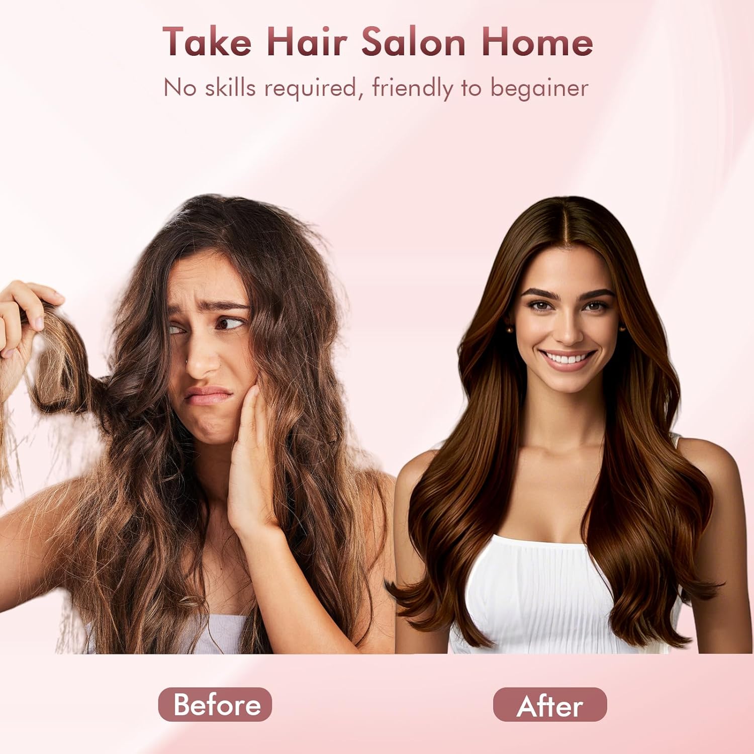 Blow Dryer Brush Hair Straightener | High-Speed 2-in-1 Hair Styler One Step Hot Air Brush Hair Dryer Volumizer with Straightening Brush Comb for Silky Smooth 110000 RPM Black - Image 5