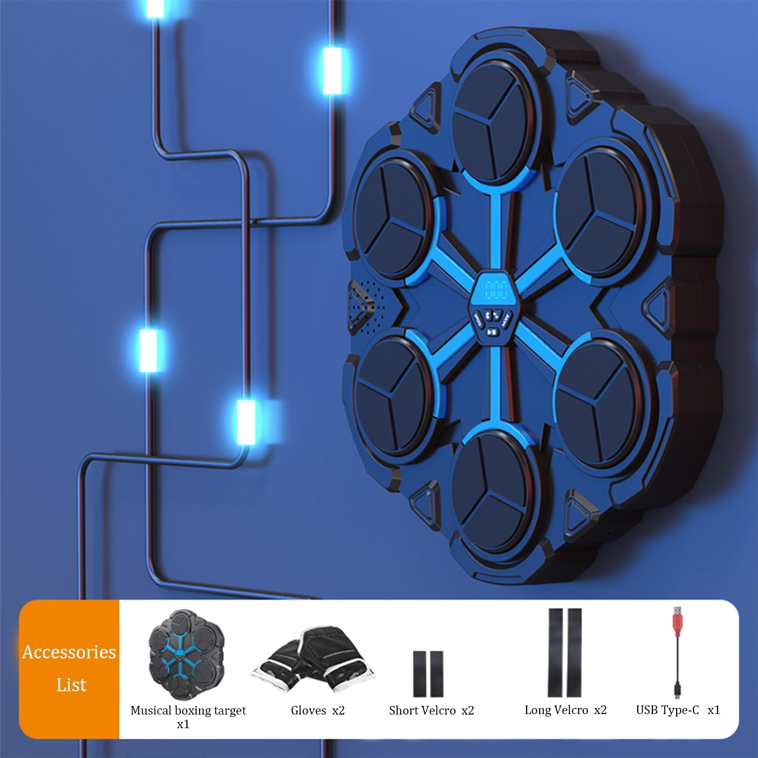 Junbinwon&NP Music Boxing Machine, Intelligent Boxing Music Workout Machine with Gloves Boxing Gift for Boys Girls - Image 4