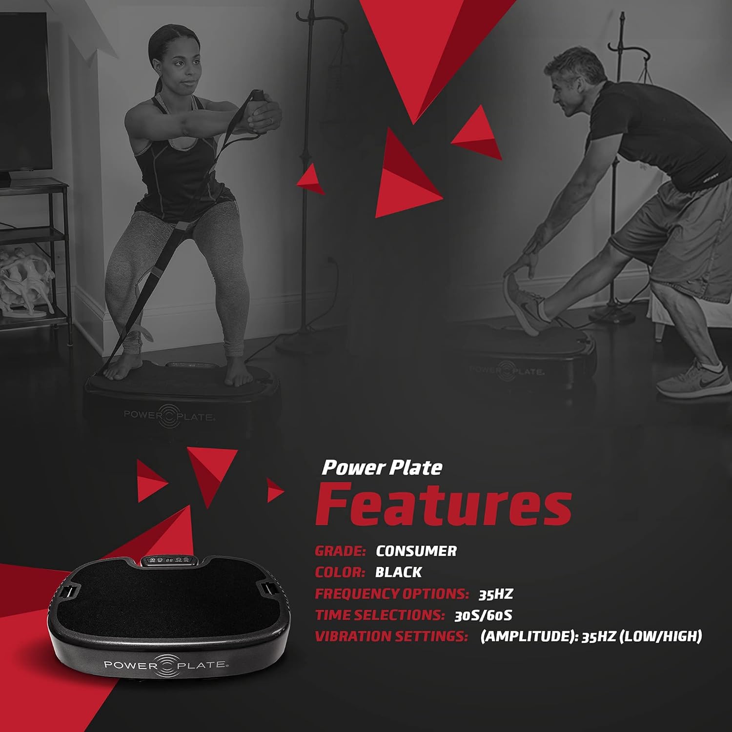 Power Plate Personal Vibrating Exercise Tool, Increase Core Strength, Improve Balance and Stability - Image 7