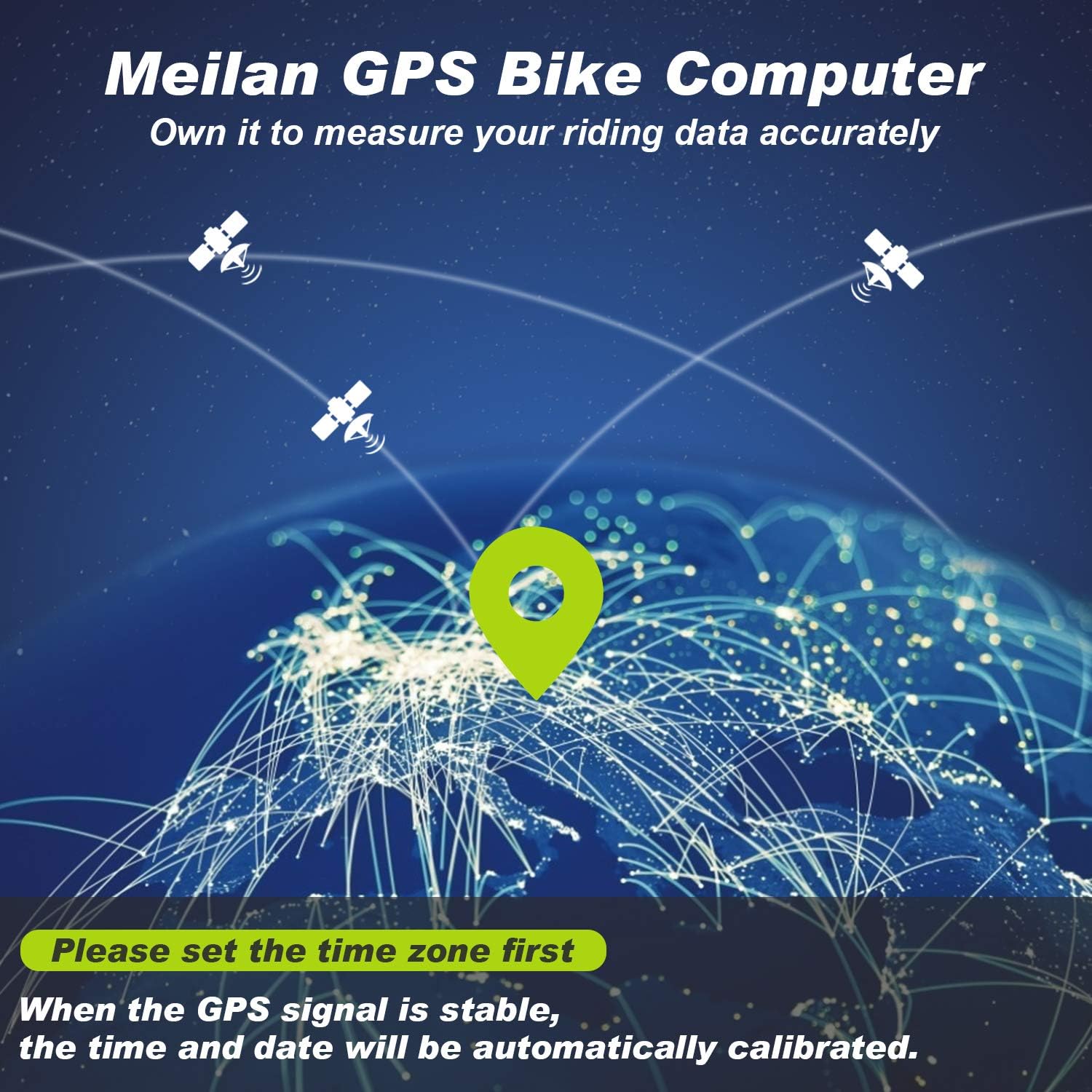 MEILAN M3 Mini GPS Bike Computer, Wireless Bike Odometer and Speedometer Bicycle Computer Waterproof Cycling Computer with LCD Backlight Display for Men Women Teens Bikers Outdoor Cycling - Image 7