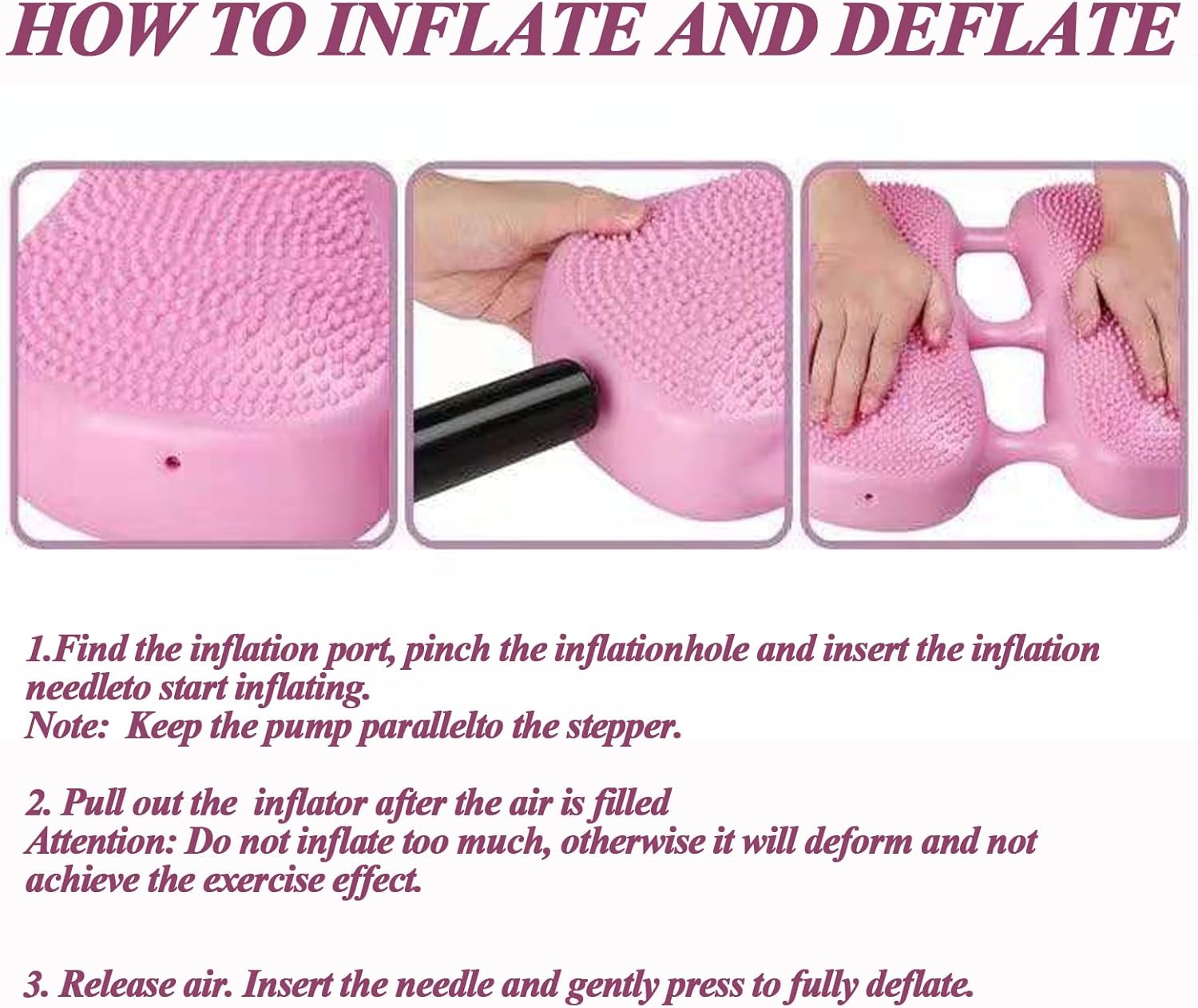 Inflatable Stepper for Exercise, Balance Training Mat for Fitness Yoga, Multi-Function Air Stepper for Gym, Home & Office - Image 9