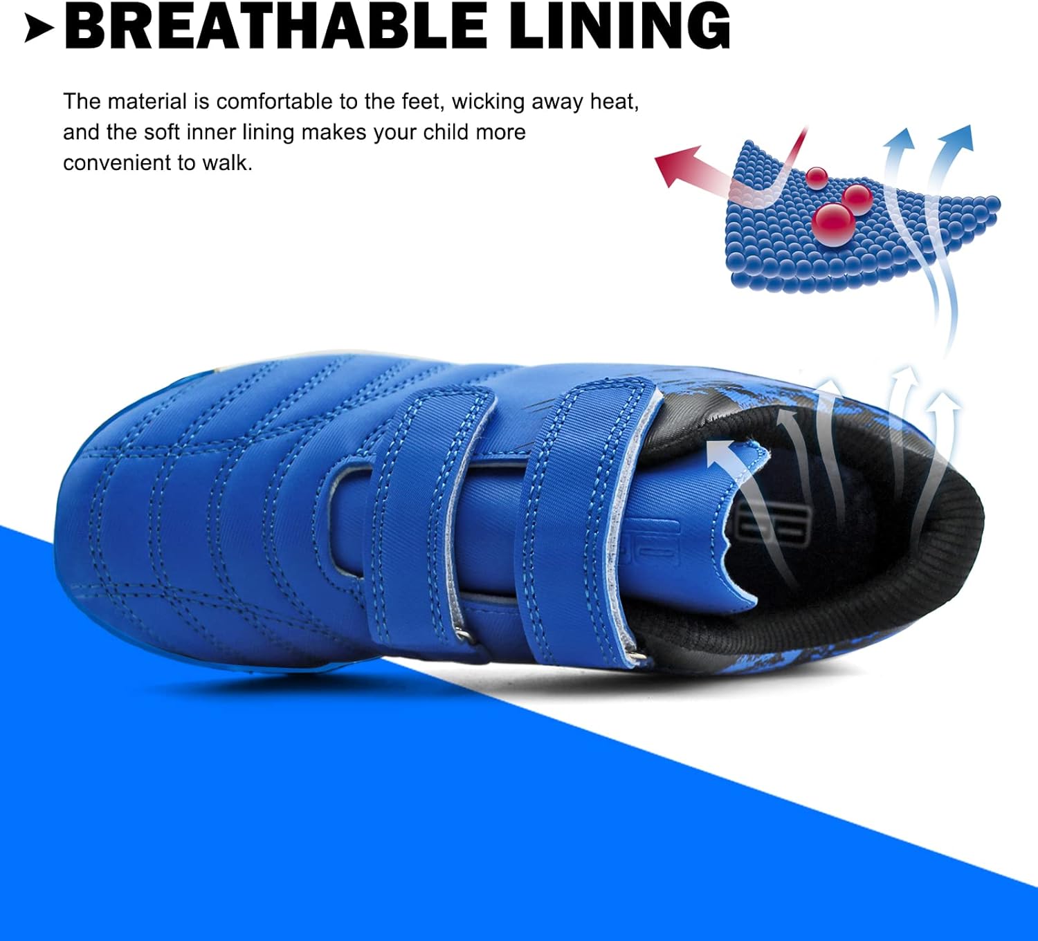 brooman Kids Comfortable Turf Soccer Shoes Athletic Football Shoes - Image 5