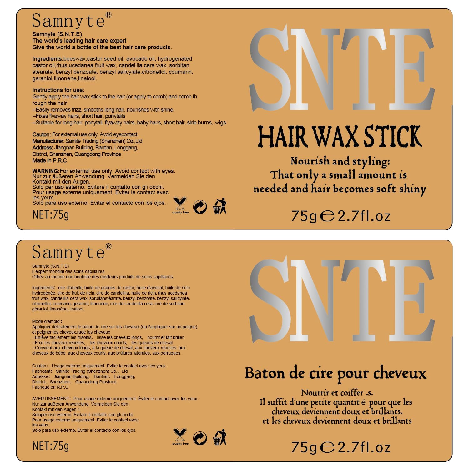 Hair Wax Stick - Slick Back Hair Brush Set 6Pcs,Wax Stick for Hair Flyaways,Slick Stick for Smooth Edge Frizz,Hair Bun Accessories,Non-greasy Topsy Tail Hair Tools for Women,Kids & Teen Girls - Image 9