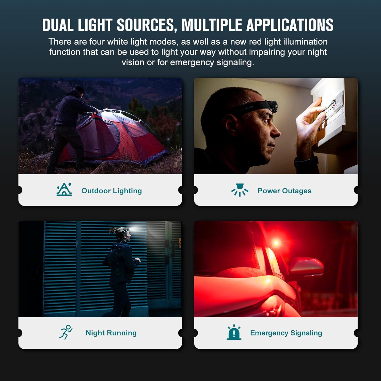 OLIGHT Perun 2 Mini Headlamp 1100 Lumens LED Head Flashlight, Rechargeable Headlight with Red Light Option, Great for Working, Hiking, Camping and Climbing (Black Cool White: 5700~6700K) - Image 5