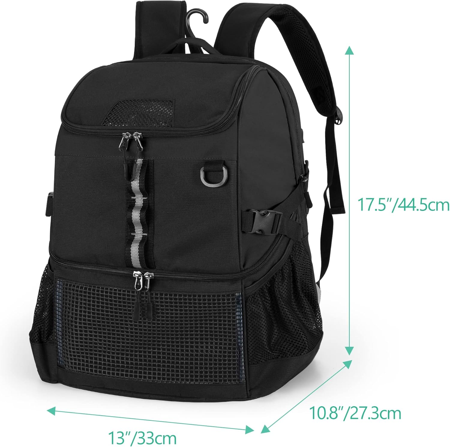 Basketball Bag, Soccer Equipment Bag with Ball & Shoe Compartment for Soccer Ball, Volleyball, Gym, Outdoor, Travel - Image 7