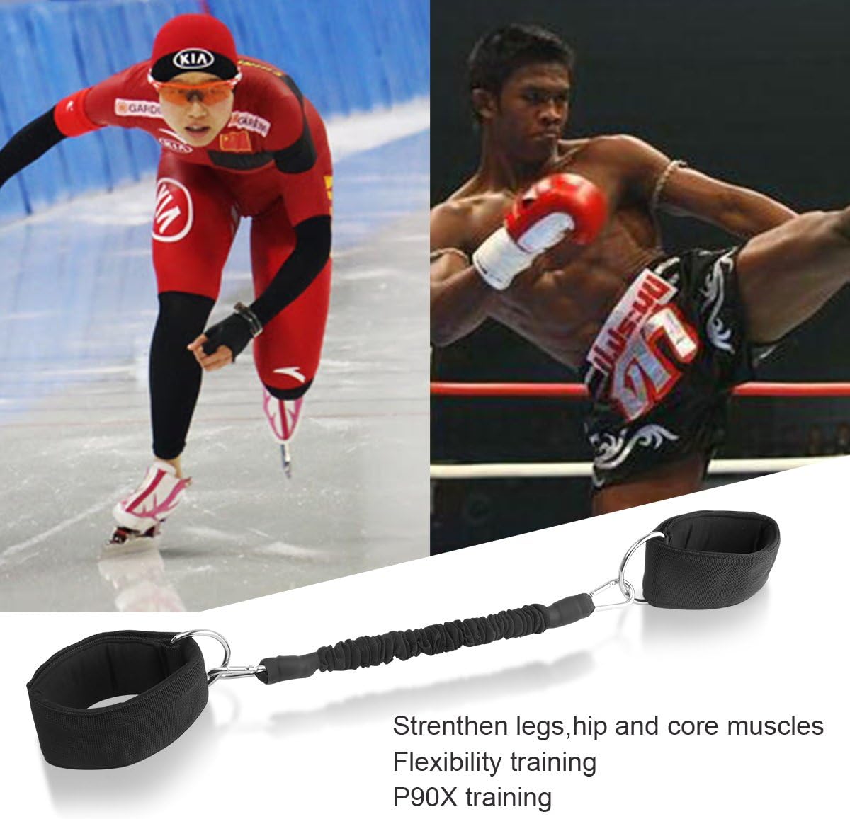 Strength Legs Resistance Bands with Ankle Straps Speed Agility Training for Running Taekwondo Skating Fitness Exercise - Image 4