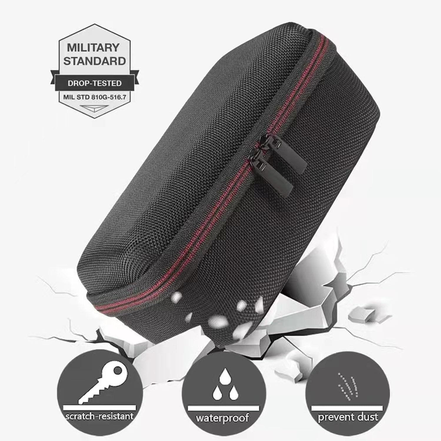 Monocular Case Hard Carrying Case Compatible with Gosky 12X55 or Titan 12X50 or Pankoo 40X60 Optics High Definition Monocular Telescope and Quick Smartphone Holder & Tripod… - Image 4
