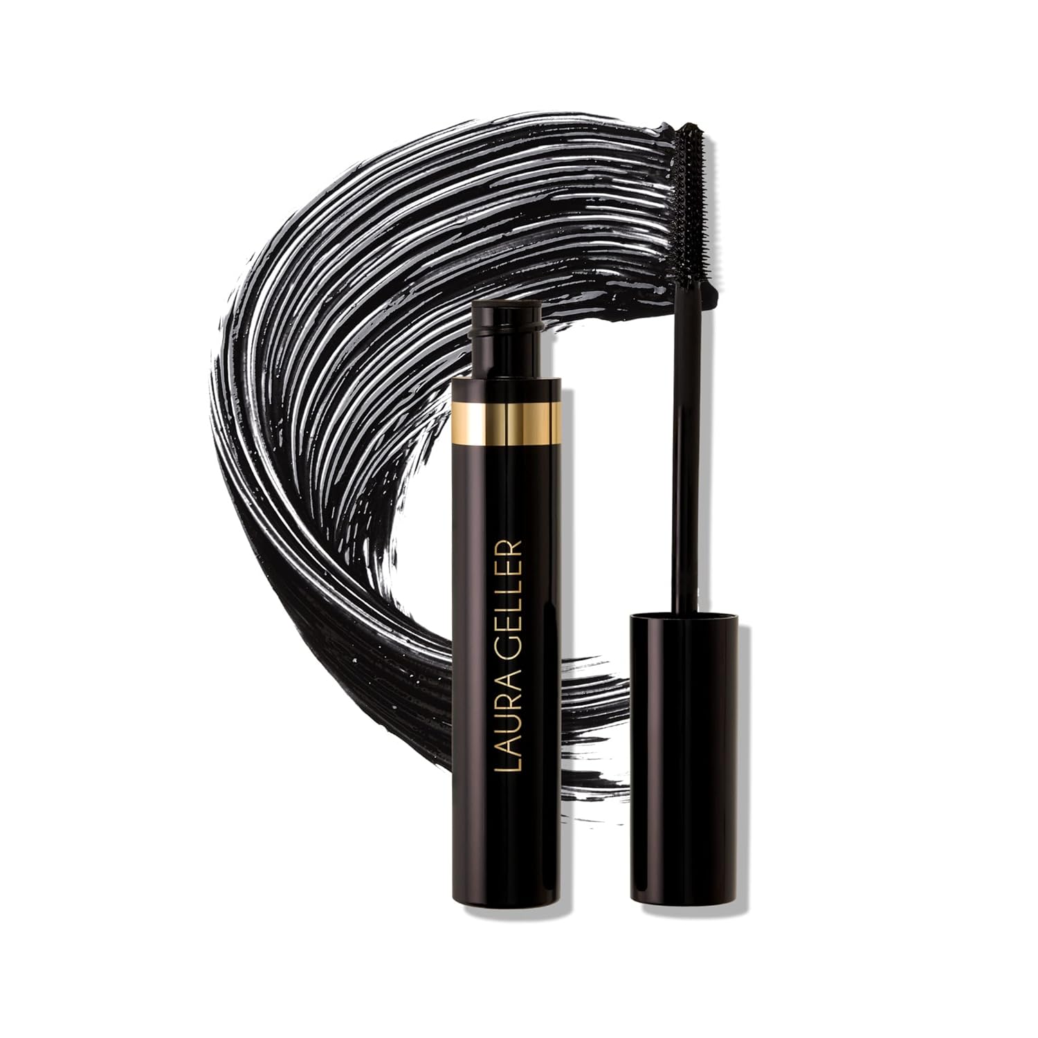 LAURA GELLER NEW YORK Kajal Longwear Mascara - Lengthening, Defining, Curling, Buildable Formula Eye Makeup - Innovative Curling Brush - 1 count - Image 2
