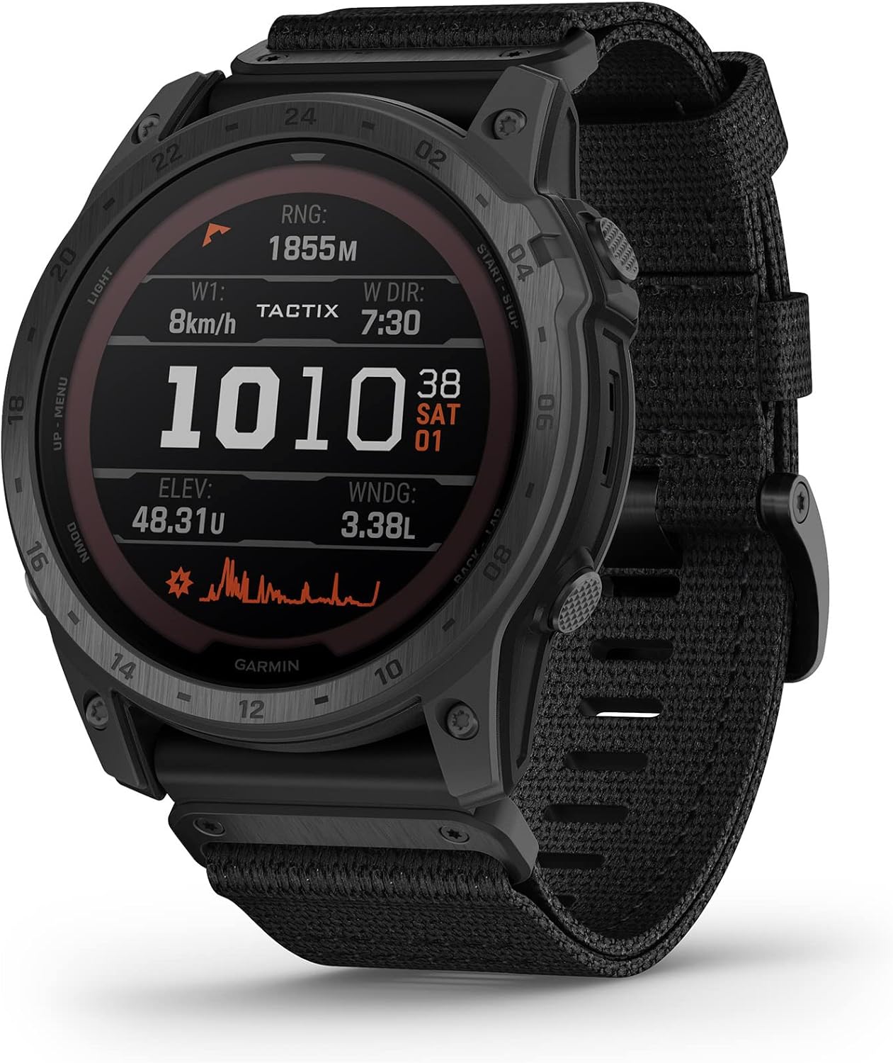 Garmin tactix 7, Pro Ballistics Edition, Ruggedly Built Tactical GPS Watch with Solar Charging Capabilities, Applied Ballistics and Nylon Band,Black - Image 2