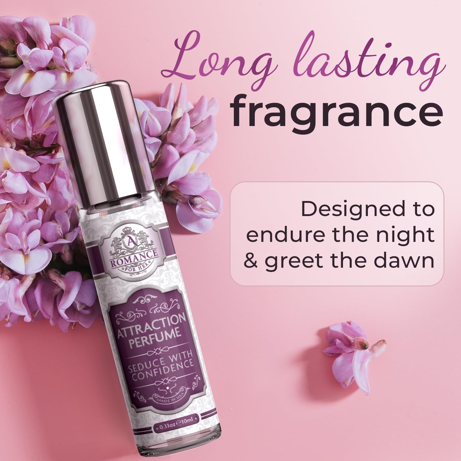 Long Lasting Pheromones Perfumes for Women – Enhanced Scents Pheromone Perfume for Her – Oil Roll-On Perfume – Subtle, Alluring Cologne for Women – 0.34 oz (10 mL) - Image 6