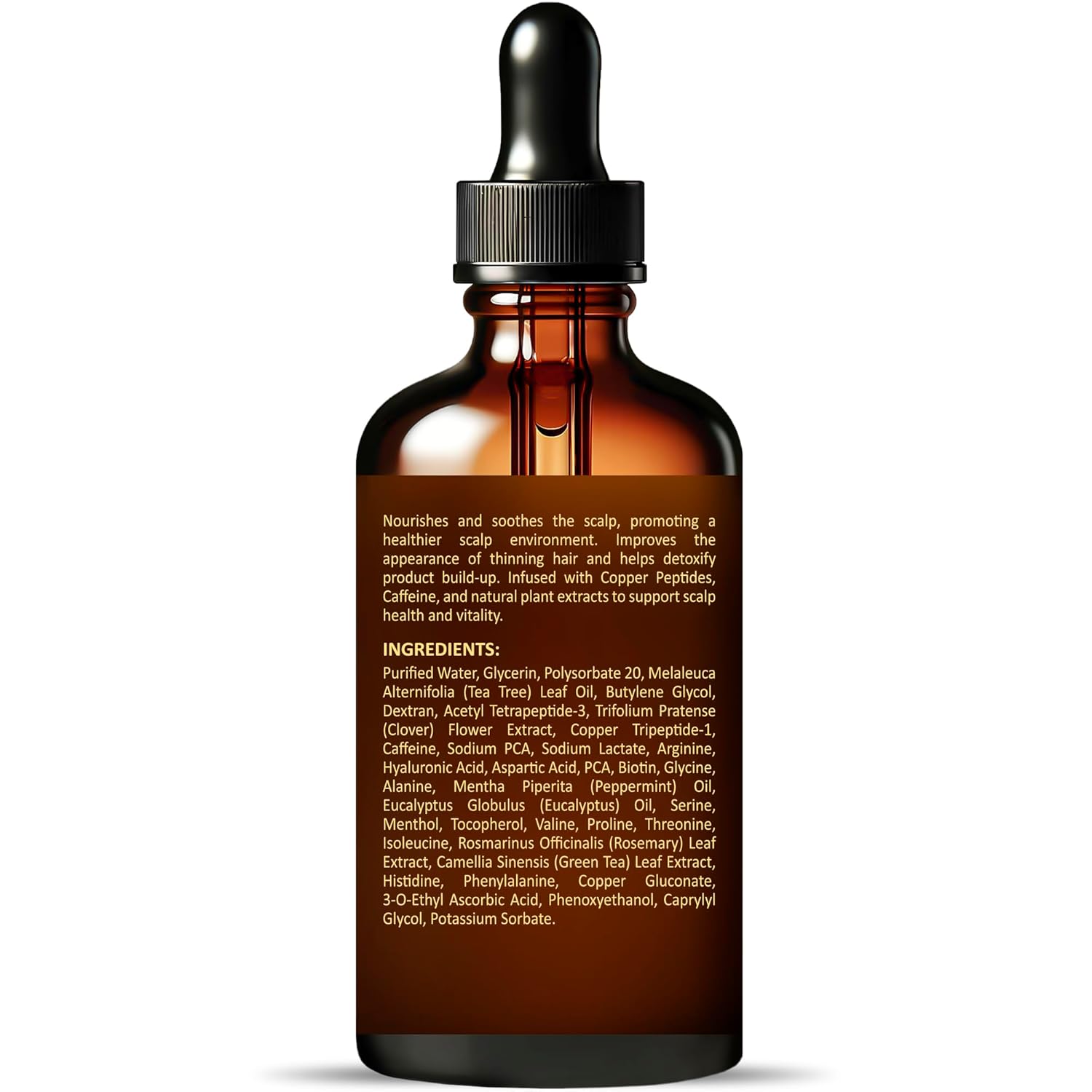 Revitalizing Scalp Serum for Hair Growth with Copper Peptides, Caffeine & Tea Tree Oil - Nourishing Scalp Oil for Itchy Dry Scalp, Detoxifies Build-Up, Deep Hydration for All Hair Types, 2 fl oz - Image 10