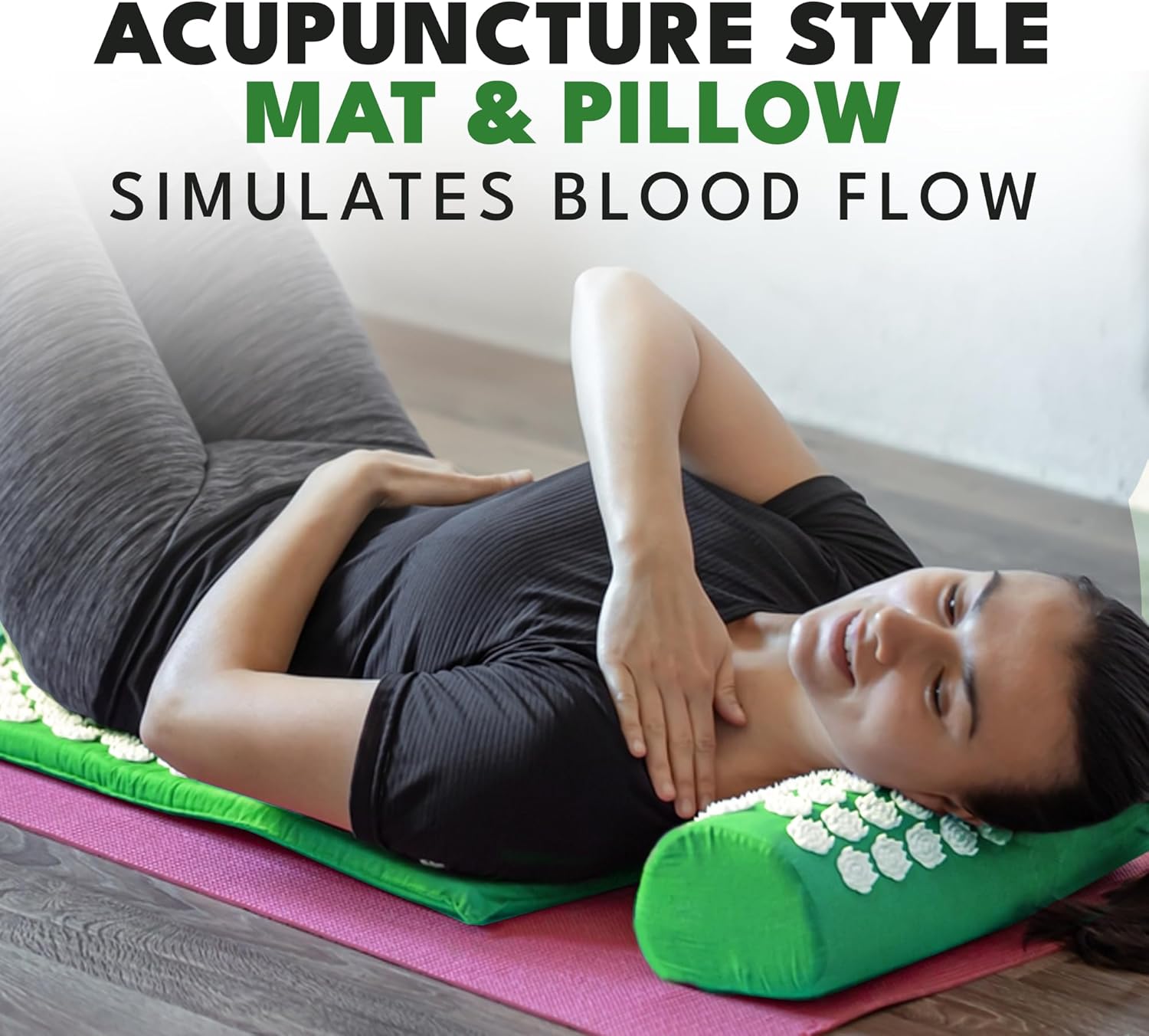 PAALCO Acupressure Mat - Acupuncture Mat with 2 Pillows Massage Mat Set for Pain Relief Relieving Back and Neck Pain Acupressure Tool - Image 7
