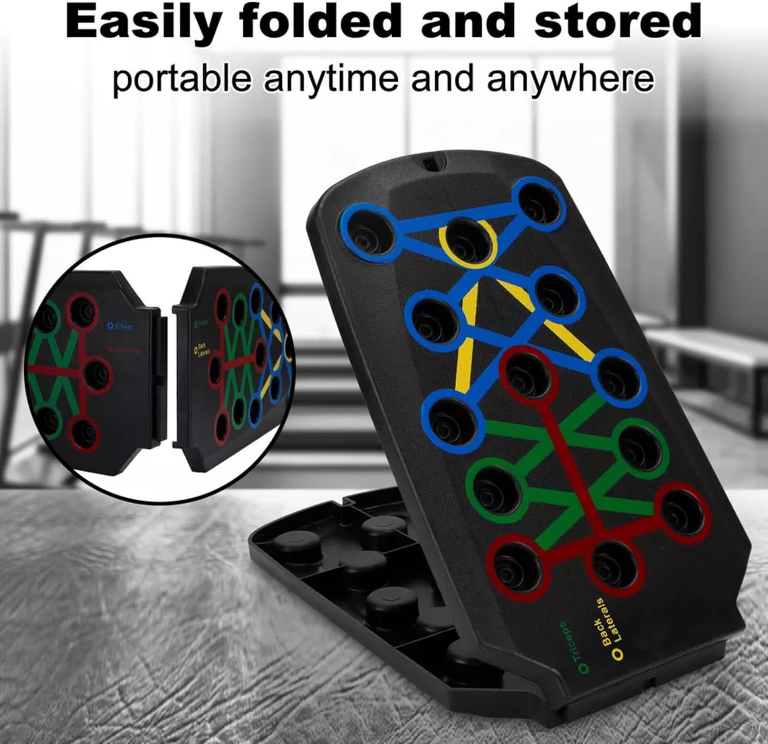 28 in 1 Push Up Rack Board System Fitness Workout Train Home Gym Exercise Stands - Image 5