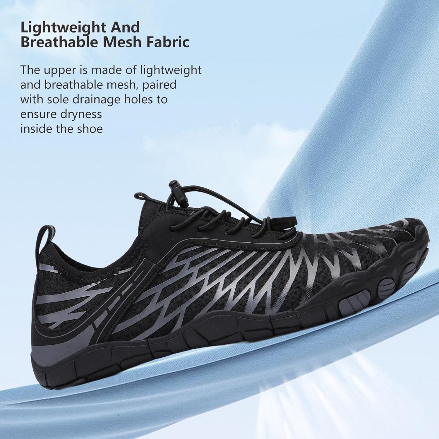 Hike Barefoot Shoes for Women Men, Breathable Non-Slip Athletic Footwear, Wide Toe Water Shoes for Hiking, Non-Slip Neuropathy Shoes for Women Men, Grounded Comfort wear - Image 3