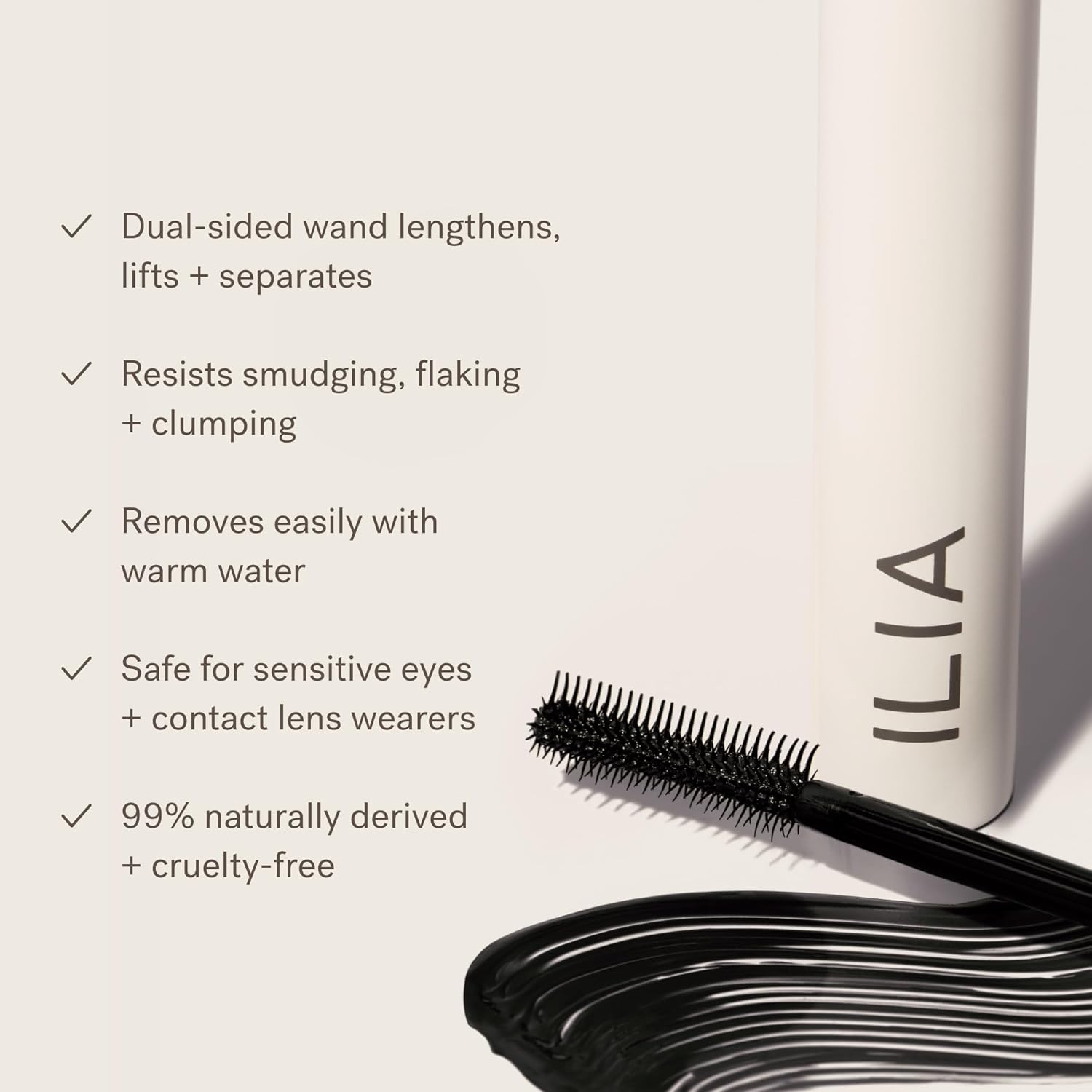 ILIA - Limitless Lash Mascara | Non-Toxic, Cruelty-Free, Lightweight & Nourishing, Flake + Smudge-Resistant, Clean Mascara, Ophthalmologist-Tested, Safe For Sensitive Eyes - Image 5