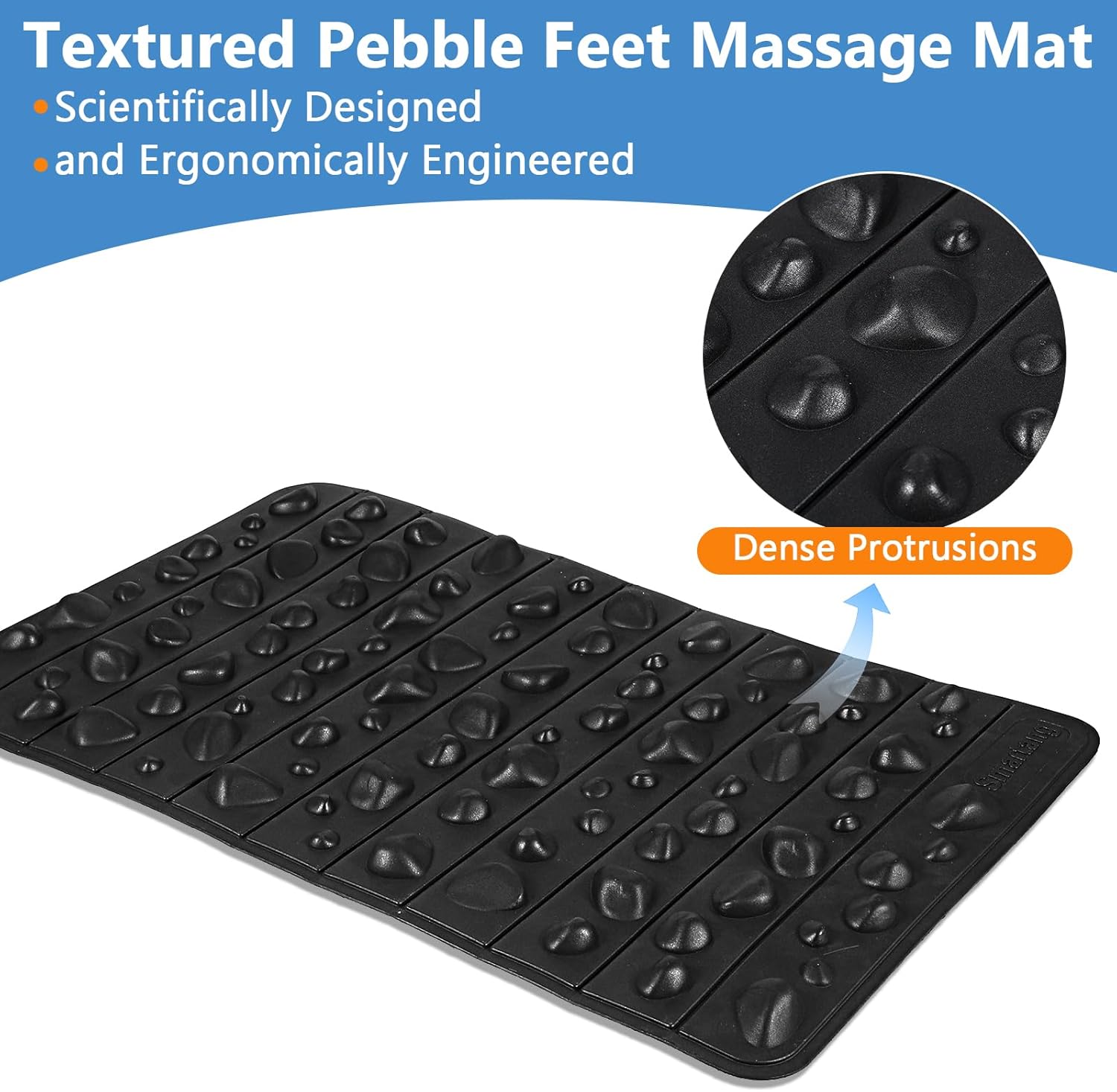 High Elasticity Foot Acupressure Mat,Foldable Particle Foot Massager Mat,Foot Pressure Point Pad Mat,Foot Massage Pad for Relieve Foot Pain,Relieve Fasciitis - Image 4