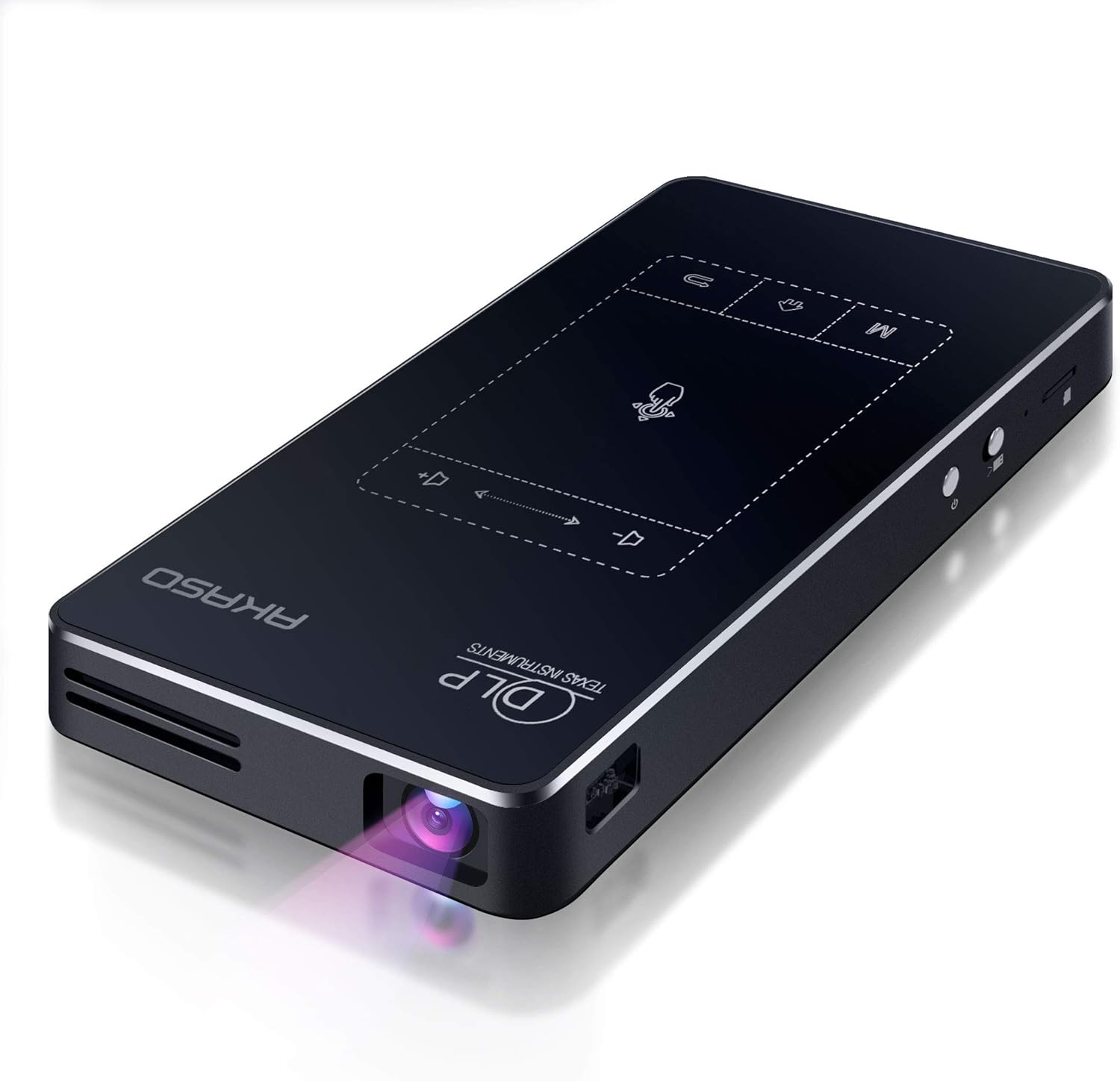 AKASO WT50 Mini Projector with WiFi and Bluetooth, 1080P DLP Portable Movie Projector Home and Outdoor, Built-in Battery & Android System, Cookie Projector for iPhone and Phone - Image 2