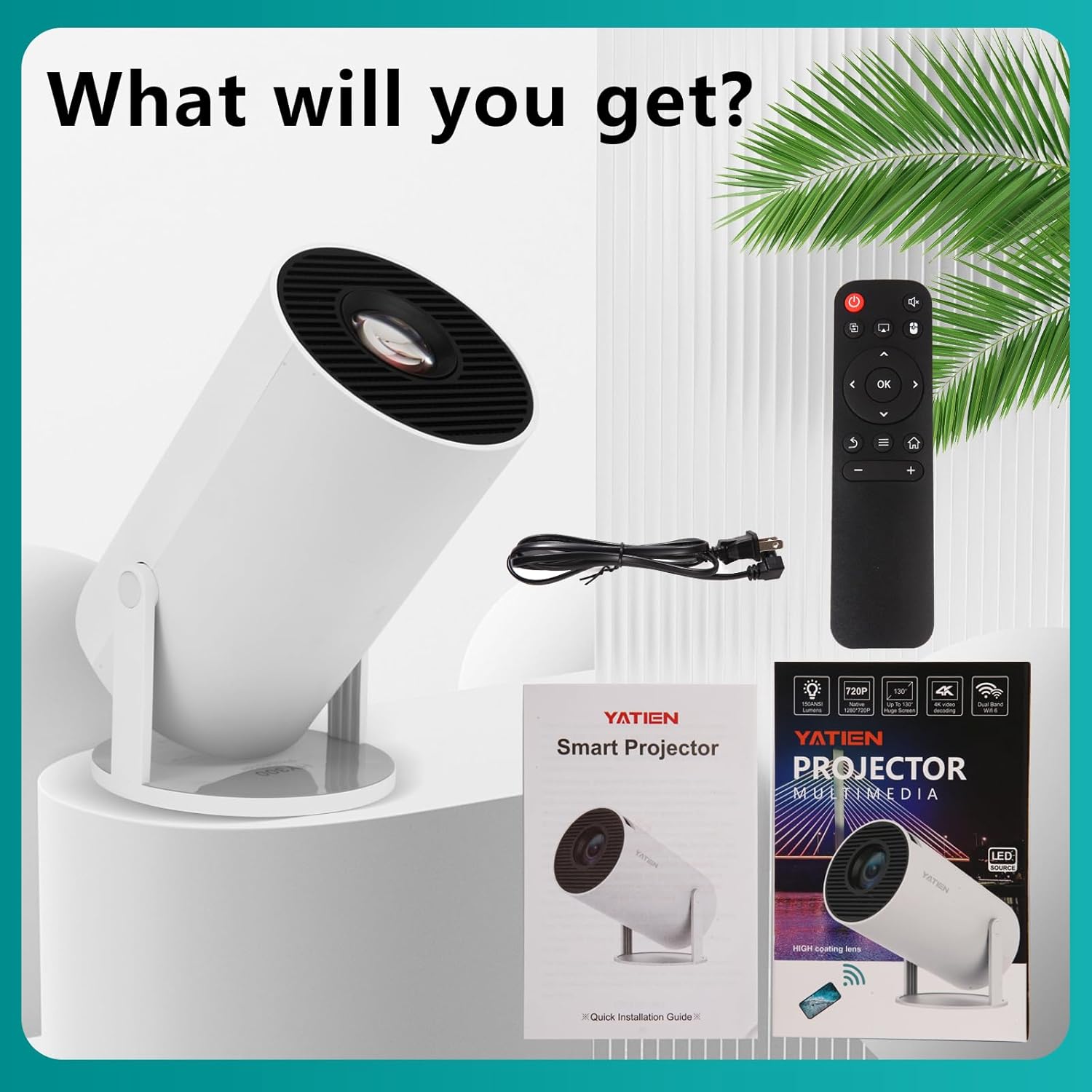 Mini projector portable projector movie home cinema bedroom student dorm projector watch soccer competition basketball match for laptop smartphone build in TV stick play game PS5 Switch - Image 8