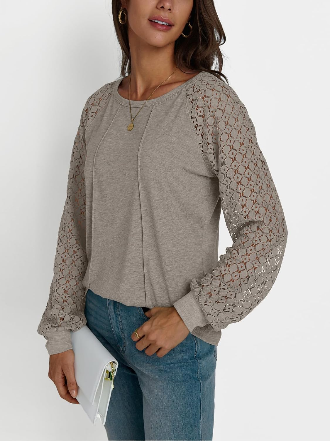 AUTOMET Womens Long Sleeve Shirts Casual Tops Dressy Outfits Fall Fashion Blouses Lace Clothes Y2k - Image 4