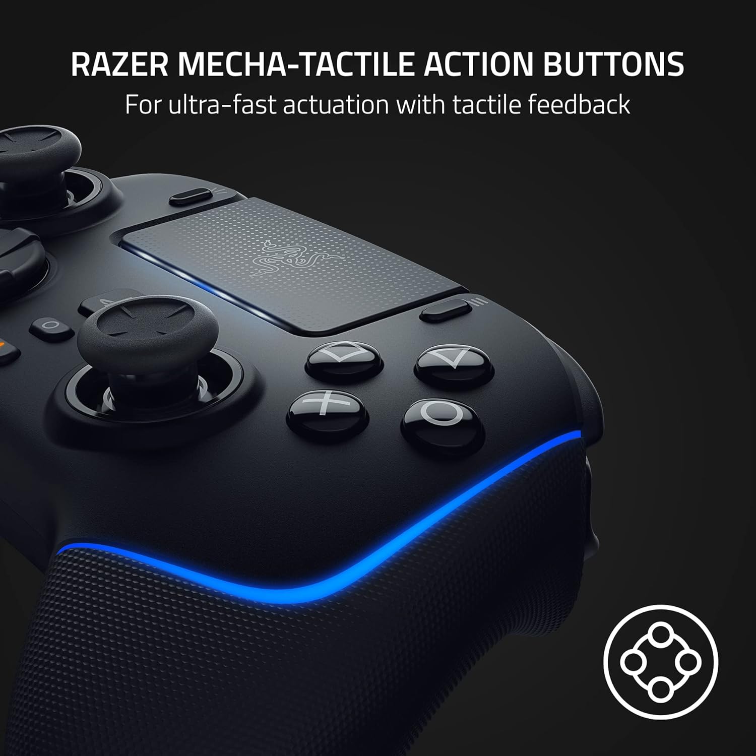 Razer Wolverine V2 Pro Wireless Gaming Controller with Hyperspeed Connection, Mecha-Tactile Action Buttons, and 8-Way Microswitch D-Pad (Renewed, Black) - Image 4