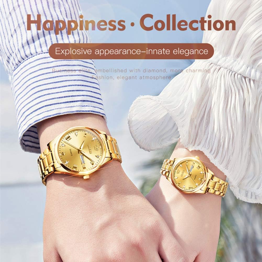 OLEVS Classic Watches for Women Analog Quartz Watch Stainless Steel Rugged Waterproof Watches Roman Numeral Unique Calendar Date Business Wrist Watch - Image 7