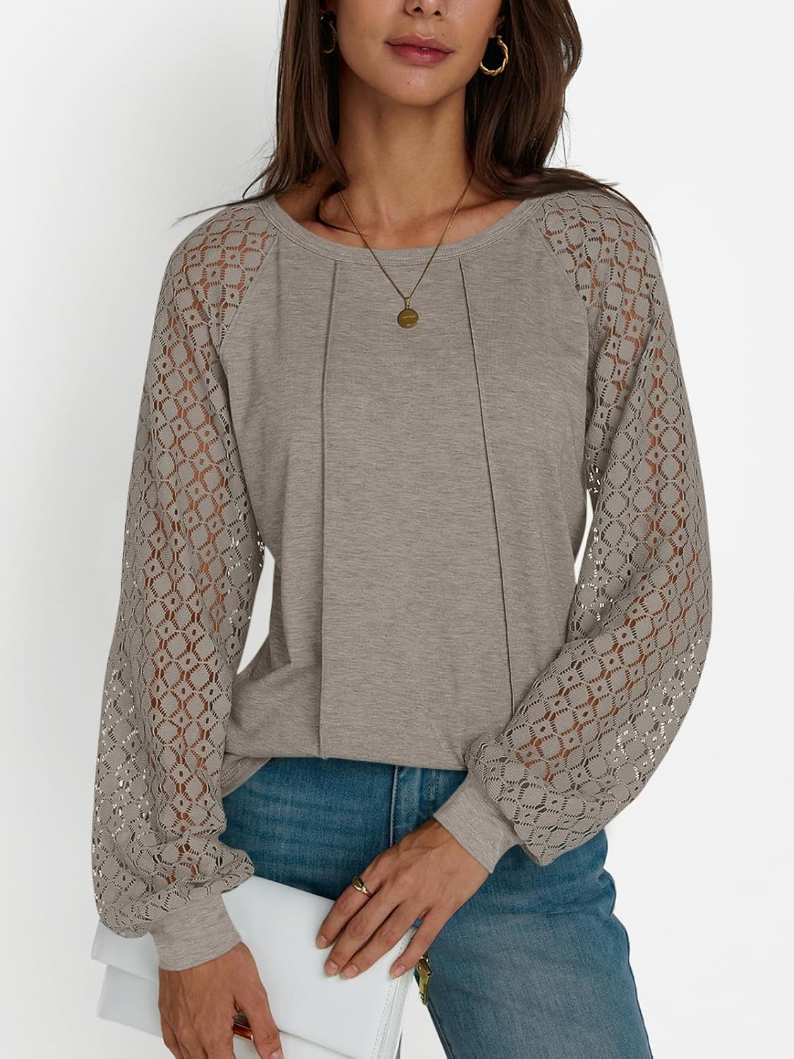 AUTOMET Womens Long Sleeve Shirts Casual Tops Dressy Outfits Fall Fashion Blouses Lace Clothes Y2k - Image 3