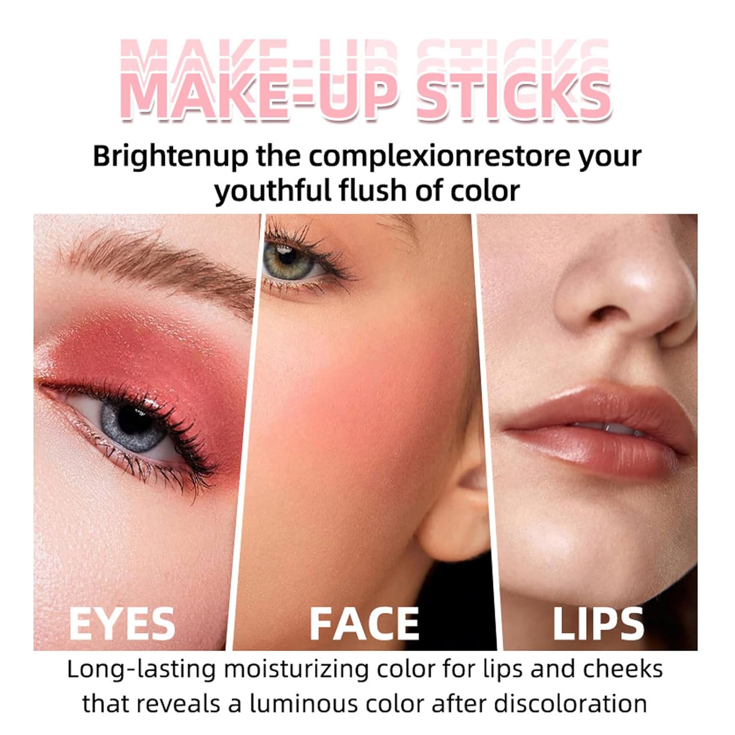 2 Pack Black Cream Blush Stick, Color Changing Multi Stick for Cheek and Lip Tint, Velvet Mousse Texture, Long Lasting Blendable Dewy Finish, Cream Blush Face Makeup for Natural Glow - Image 4