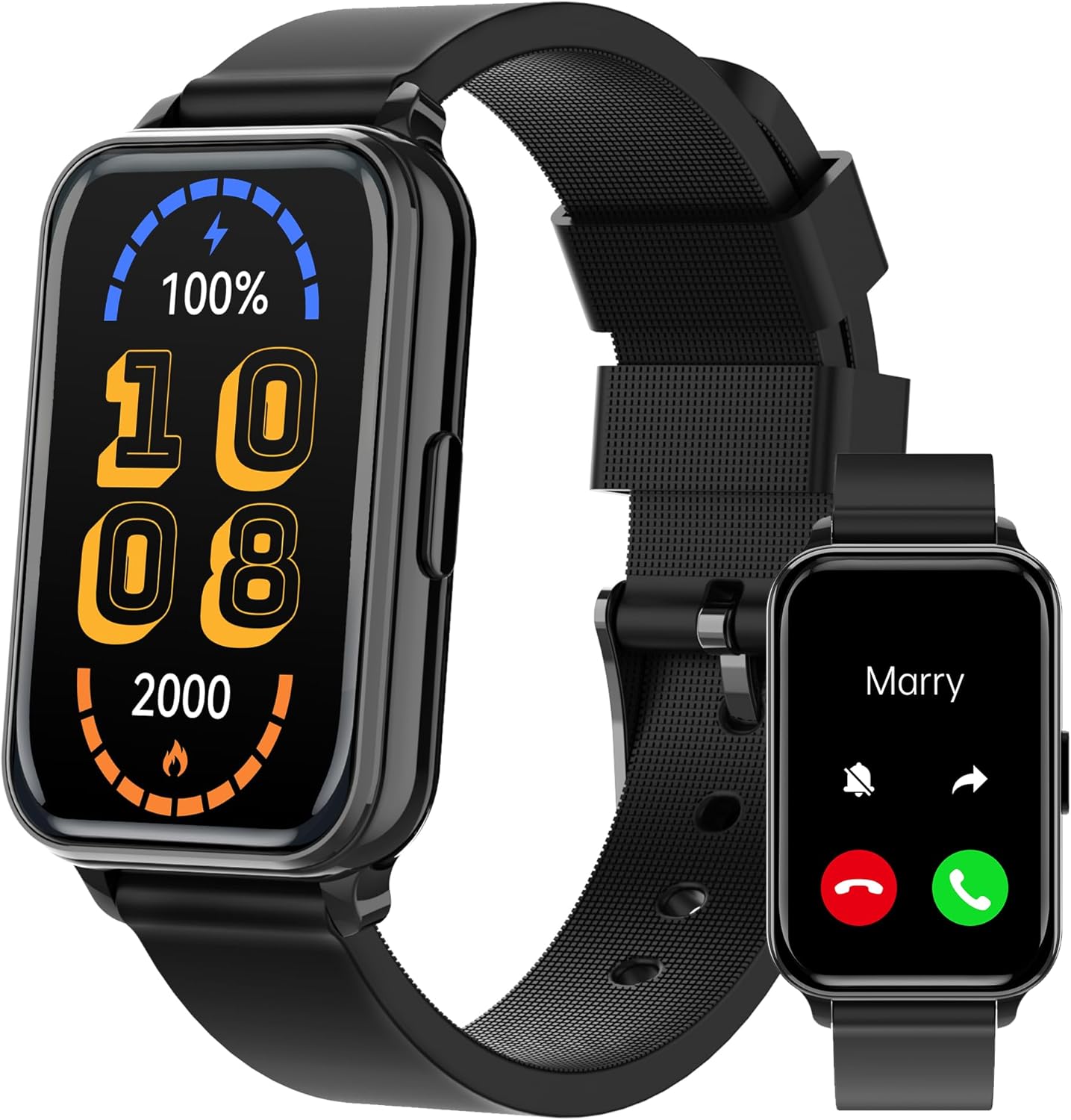 Smart Watch Health Fitness Tracker with 24/7 Heart Rate, Blood Oxygen Sleep Monitor, 115 Sports Modes, Step Calorie Counter Pedometer IP68 Waterproof for Android and iPhone Women Men - Image 2