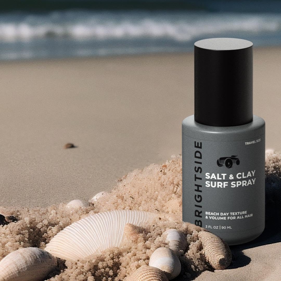 Salt & Clay Surf Spray - Hair Texturizing & Volumizing Spray - Travel Size TSA (3oz) - Sea Salt & Epsom Salt, Natural Clay Blend, Silica, & Green Tea - Beach Style For All Hair Types - Image 6