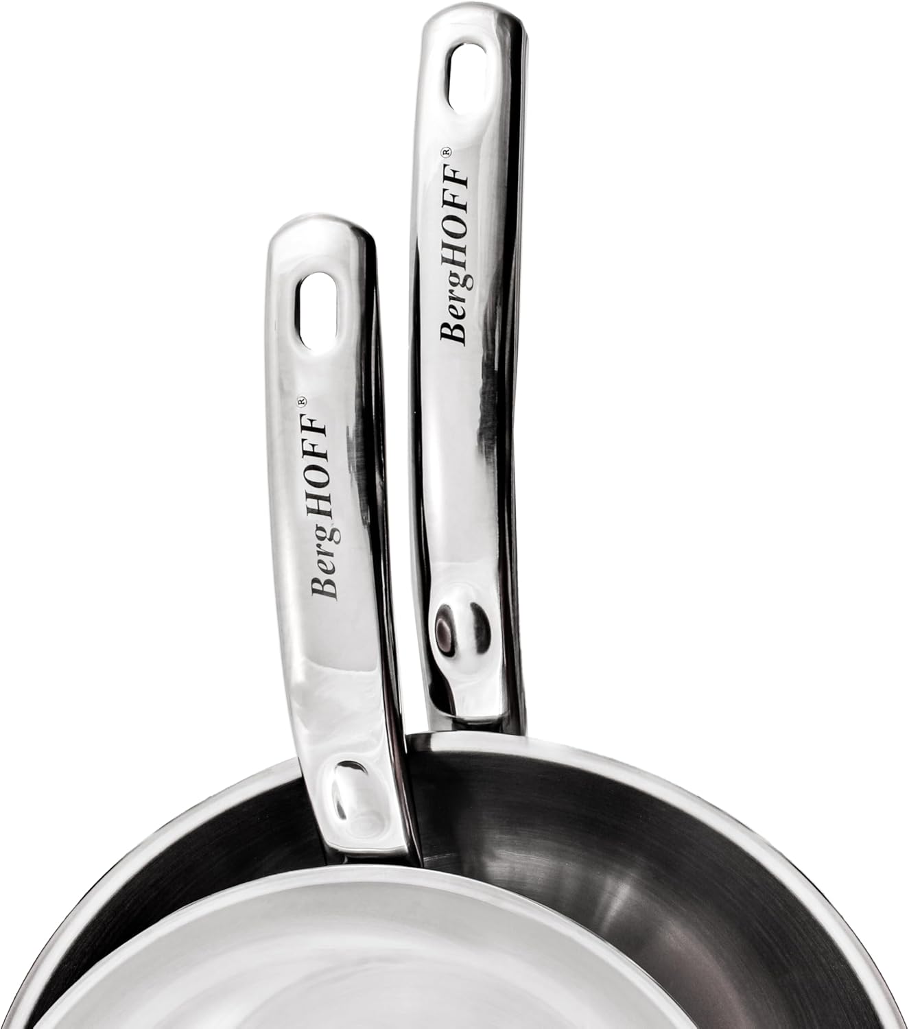 BergHOFF Belly Shape 18/10 Stainless Steel 12Pc Cookware Set, Glass Lids, Fast, Evenly Heat, Induction Cooktop Ready - Image 10
