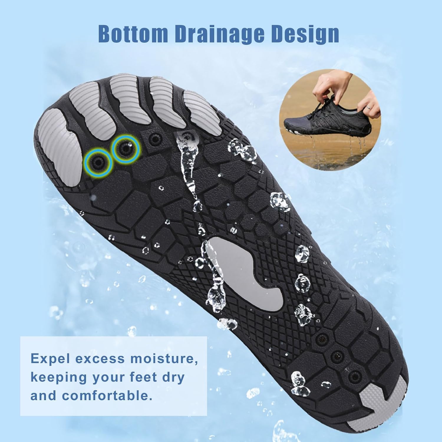 Hike Barefoot Shoes Womens Mens, Pro Water Shoes Barefoot Hike Shoes, Wide Toe Box Non-Slip Breathable - Image 5