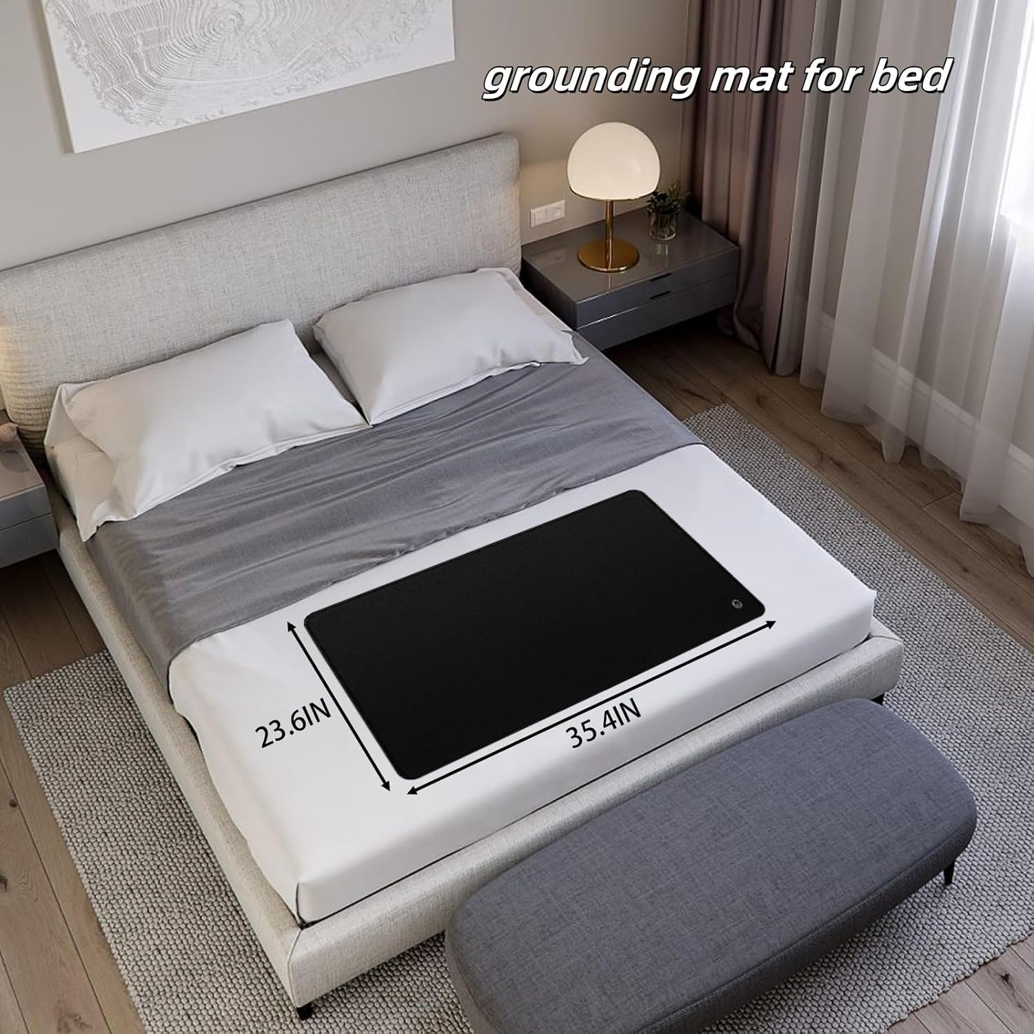 Grounding Mat 35.4x23.6 inches, Grounding Sleep Mat, Grounding Pad for Bed, Universal Grounding Foot Mat for Reduce Pain and Inflammation, Relieve The Stress and Keep Healthy - Image 5
