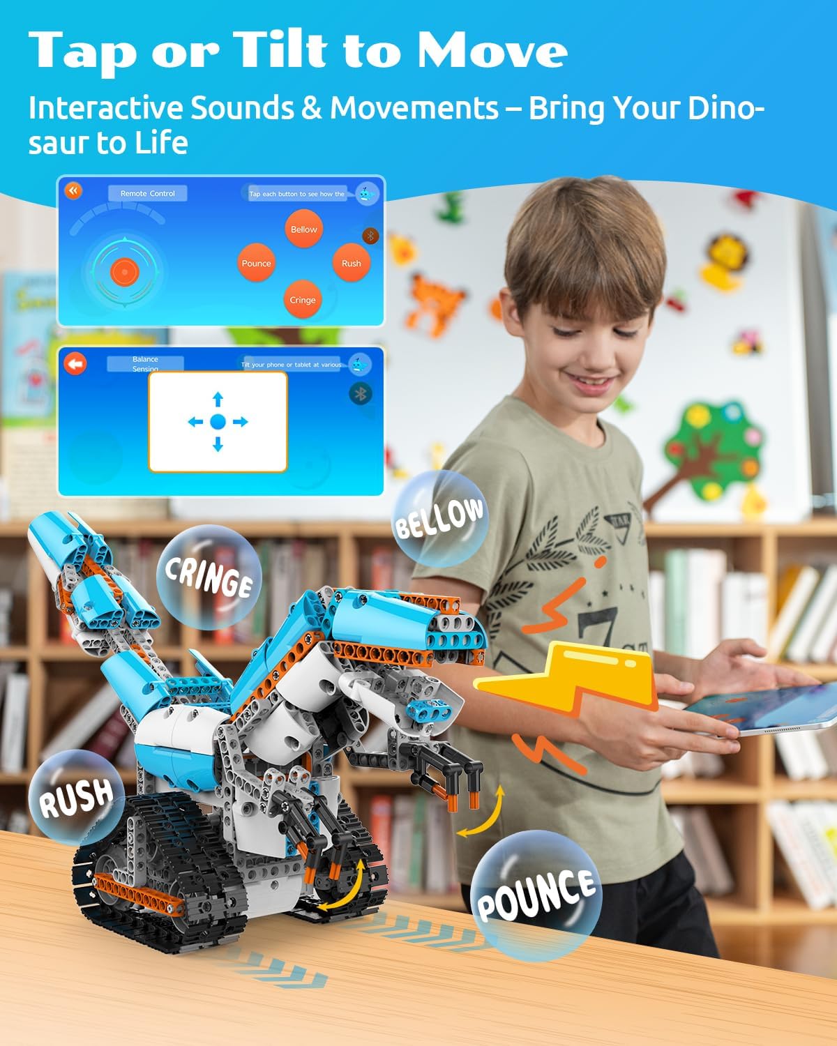 WhalesBot E7 Pro 12-in-1 STEM Coding Robot Kit for Kids 8-12, 637-Piece Building Set with Scratch Programming, Interactive Books & 3D APP Guidance – Ideal Educational Toy for Boys & Girls - Image 5