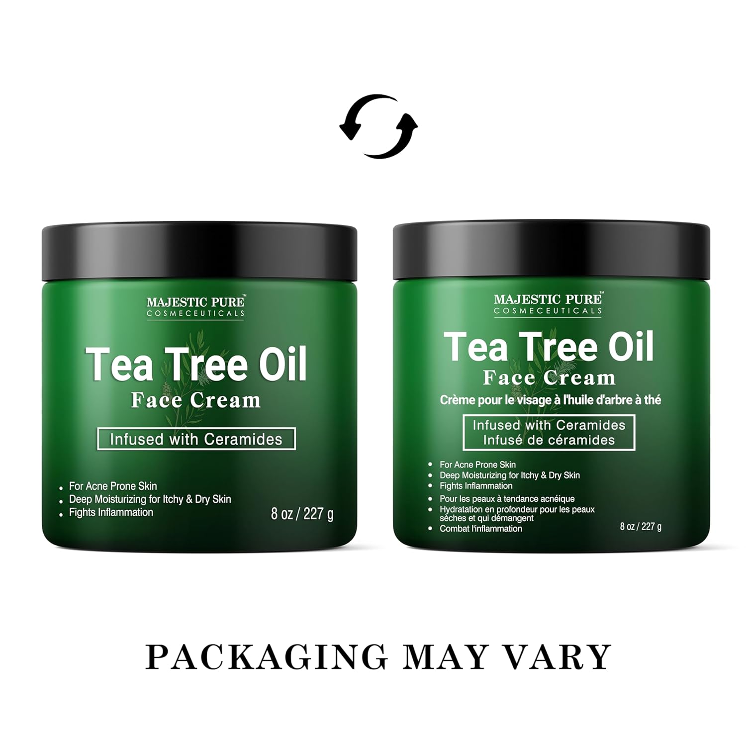 Majestic Pure Tea Tree Oil Face Cream | Cream for Dry & Itchy Skin, Acne, Scar, Day & Night Moisturizer Face Cream for Women & Men | 8 Oz - Image 4