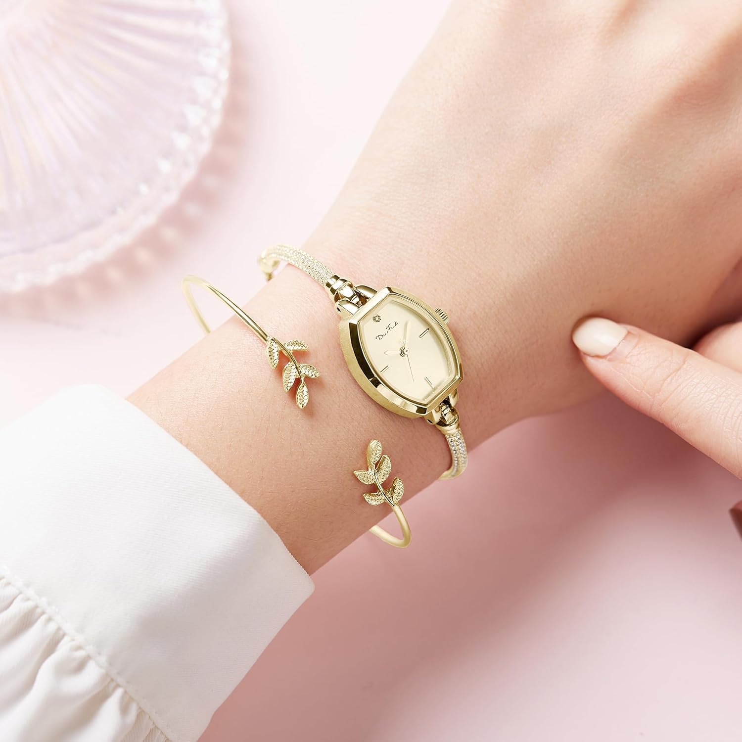 Petite Bracelet Watch for Women, Gifts for Girlfriend Diamond Dress Analog Watch Waterproof - Image 6