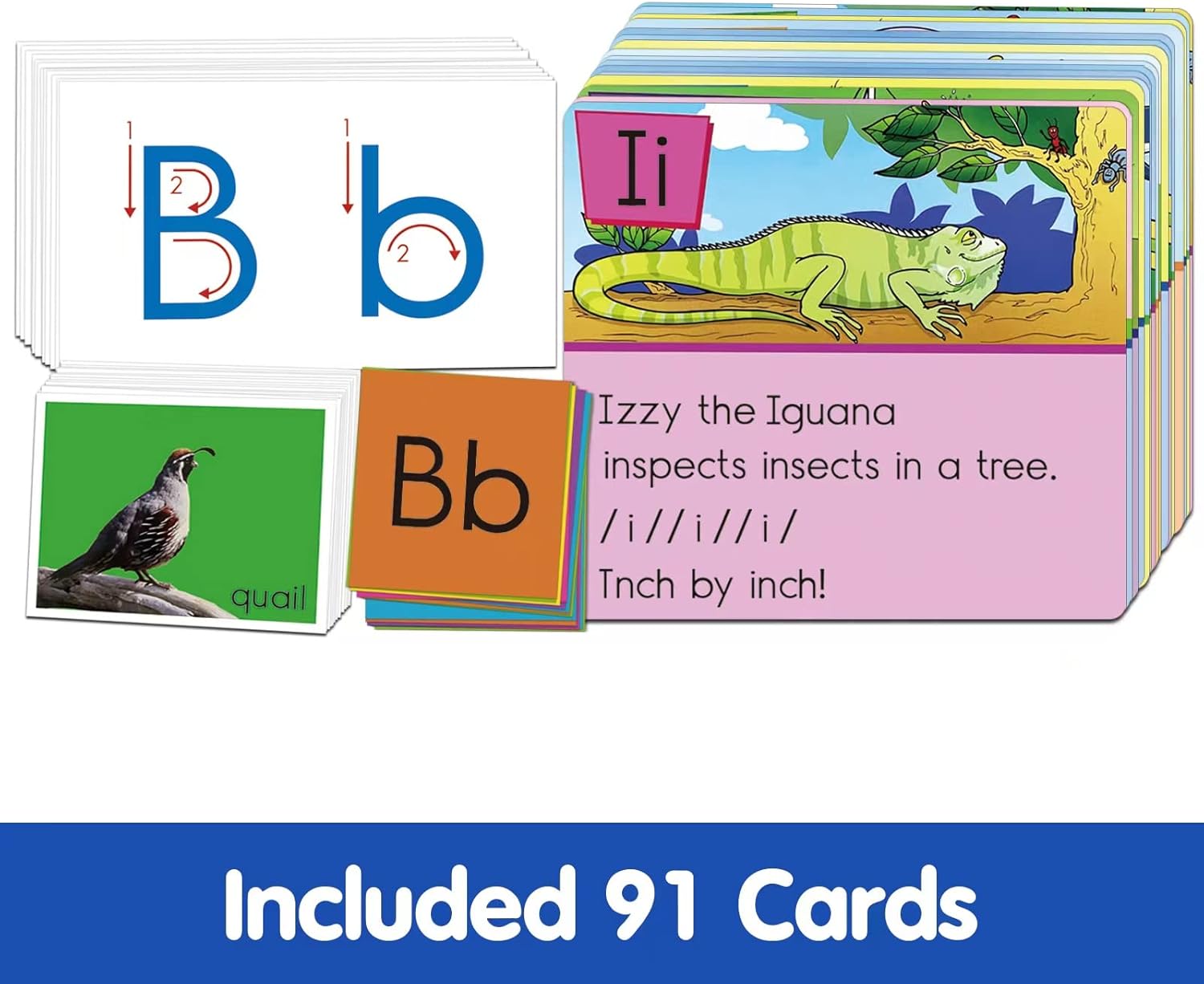 Auchq All About Letter Pocket Chart, Letter of The Day/Week Activity Wall-Provides Student Daily Practice in Learning The Alphabet, Chants, Words-Great for Classroom Homeschool 34" x 27" - Image 4