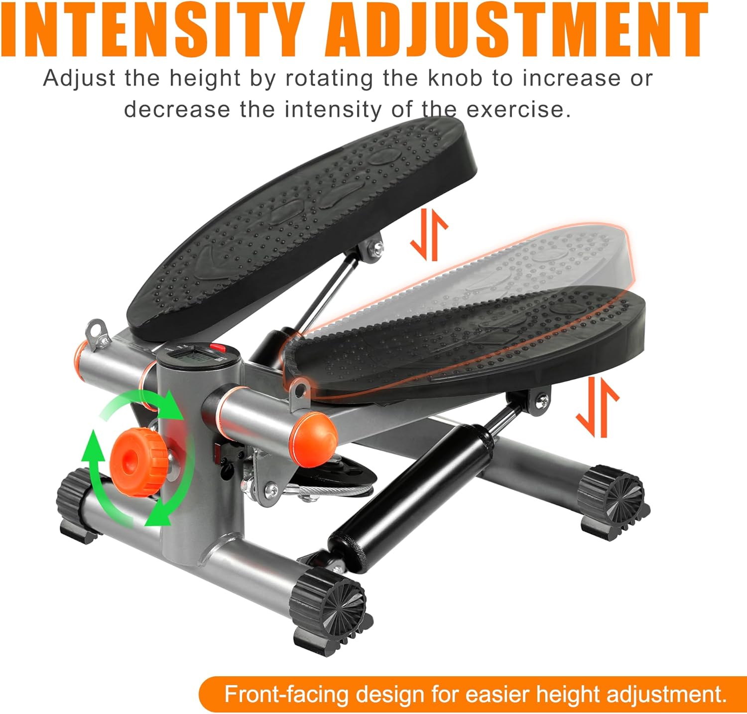 Mini Stair Stepper for Exercise at Home Stair Stepper with Resistance Bands Exercise Equipment for Home Stair Climber Stepper Machine for Home Gym Cardio Equipment for Full Body Workout - Image 7