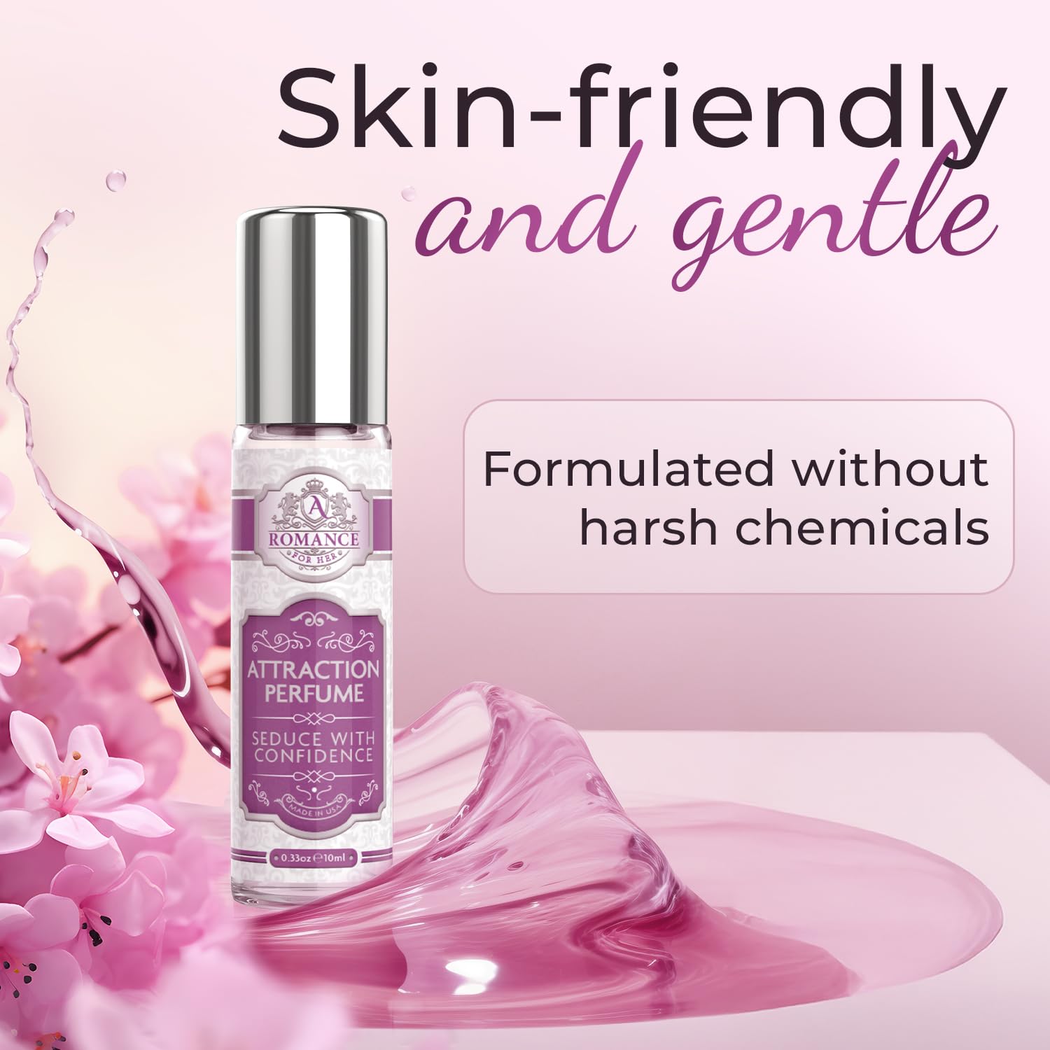 Long Lasting Pheromones Perfumes for Women – Enhanced Scents Pheromone Perfume for Her – Oil Roll-On Perfume – Subtle, Alluring Cologne for Women – 0.34 oz (10 mL) - Image 4