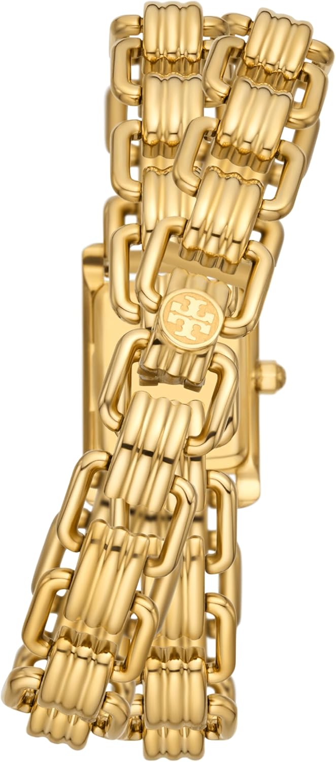 Tory Burch Women's Eleanor Mini Double Wrap Stainless Steel Bracelet Watch - Image 4